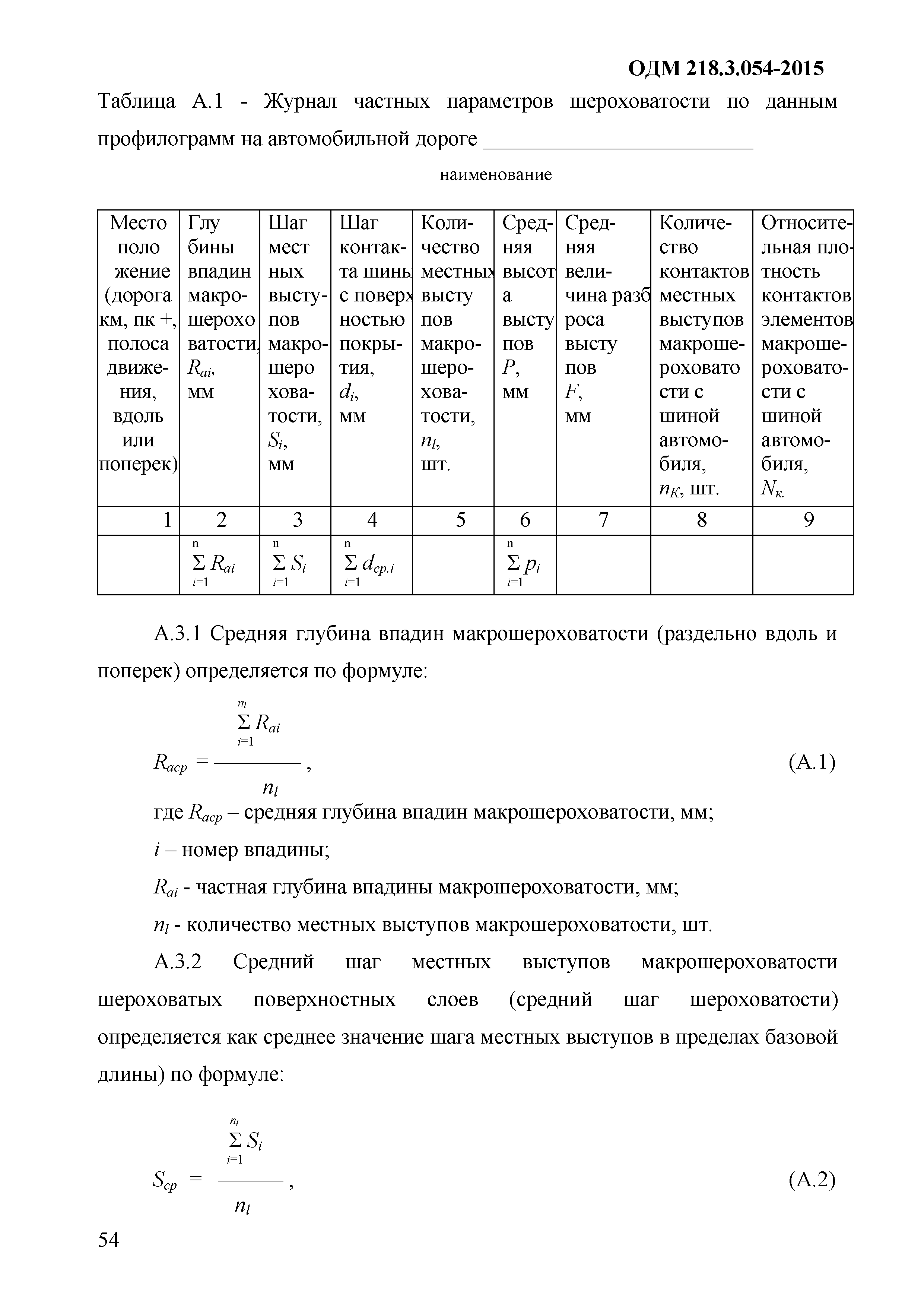 ОДМ 218.3.054-2015