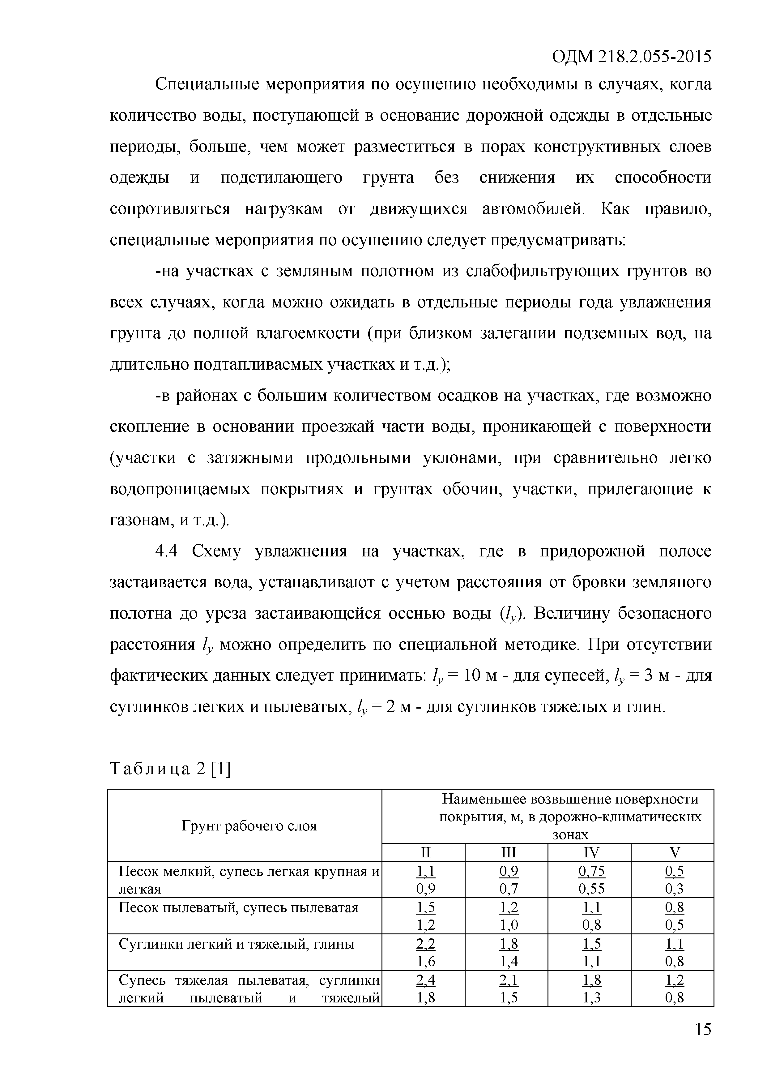 ОДМ 218.2.055-2015