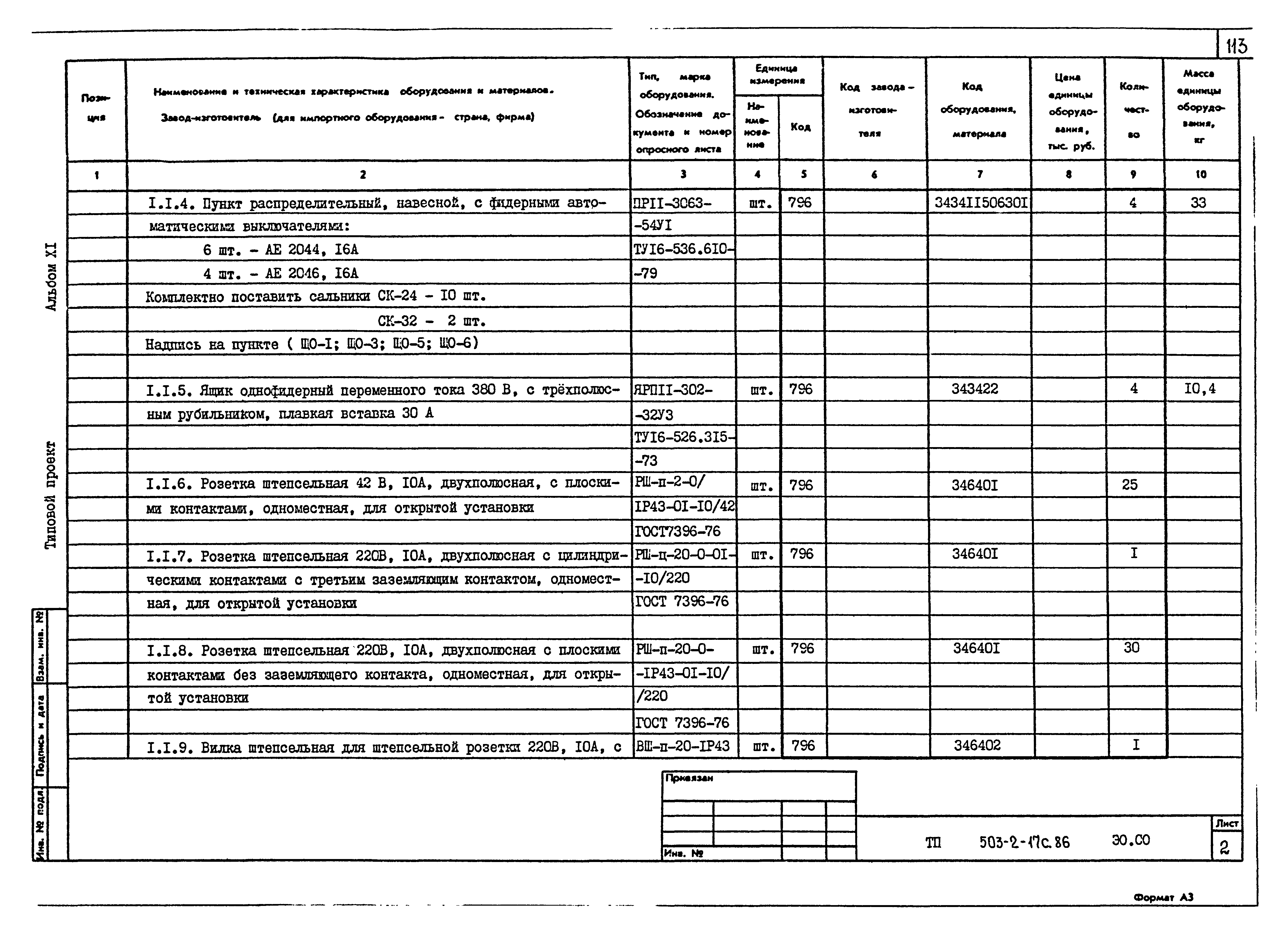 Типовой проект 503-2-17с.86