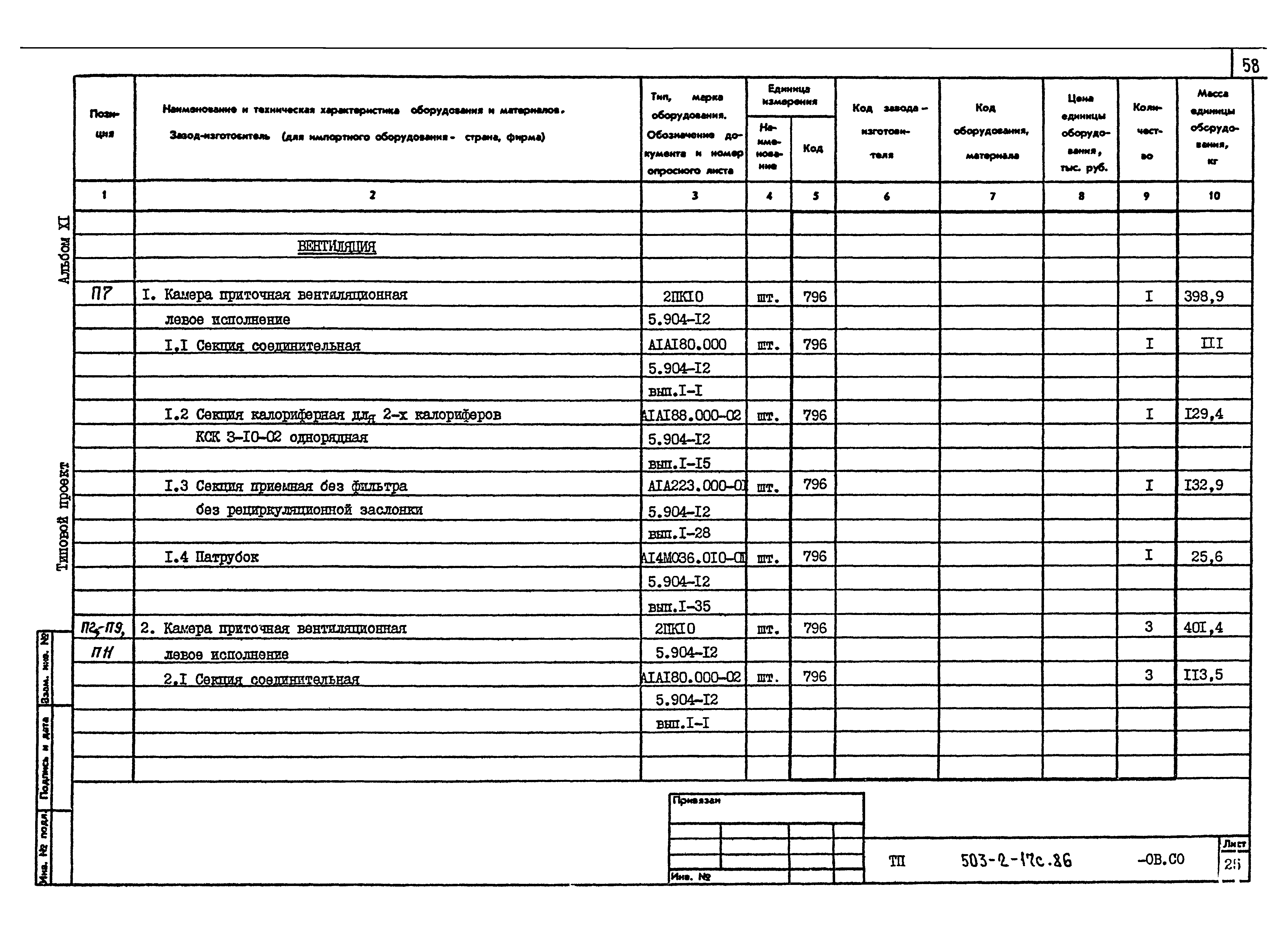 Типовой проект 503-2-17с.86
