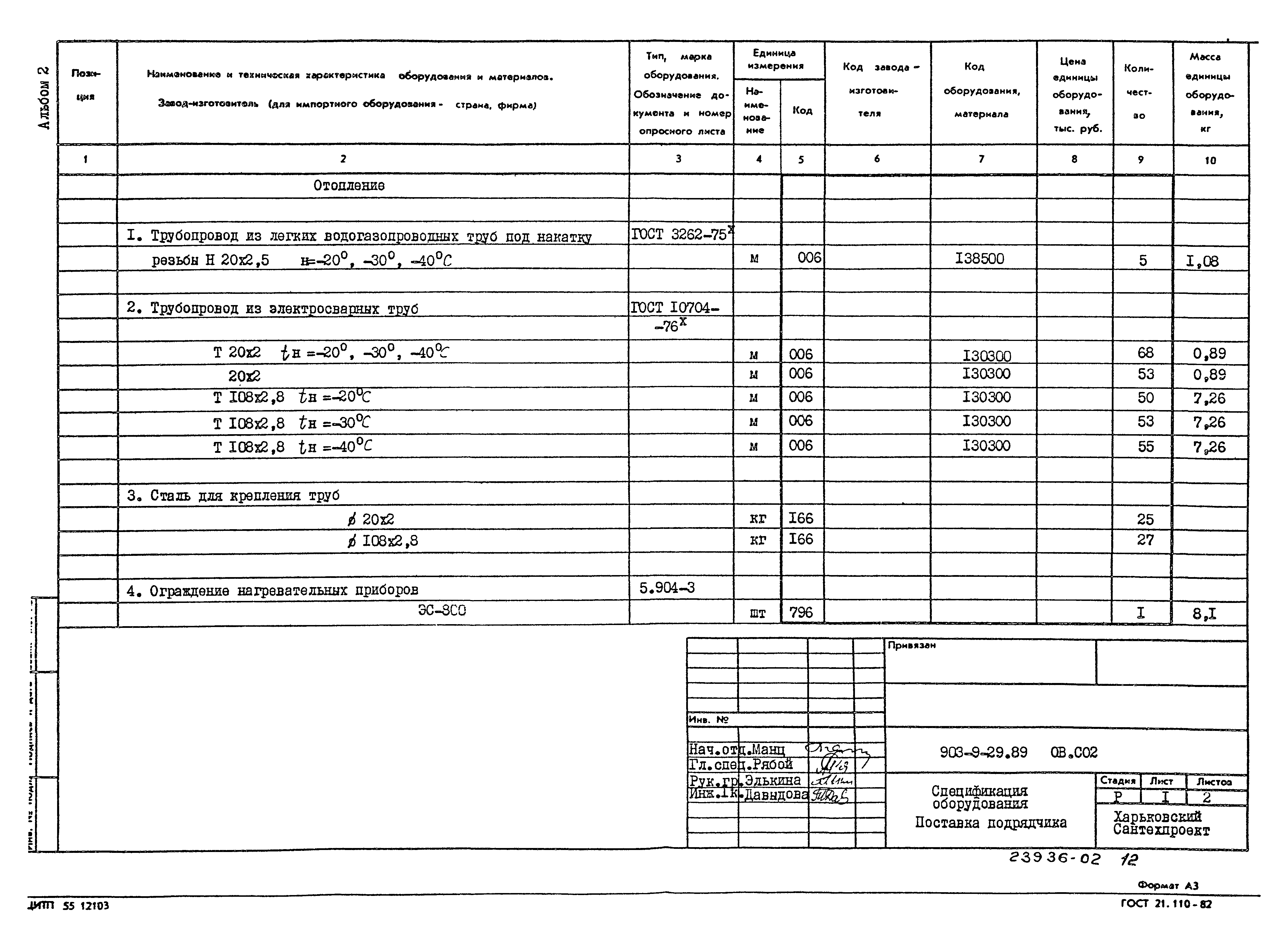 Типовой проект 903-9-29.89
