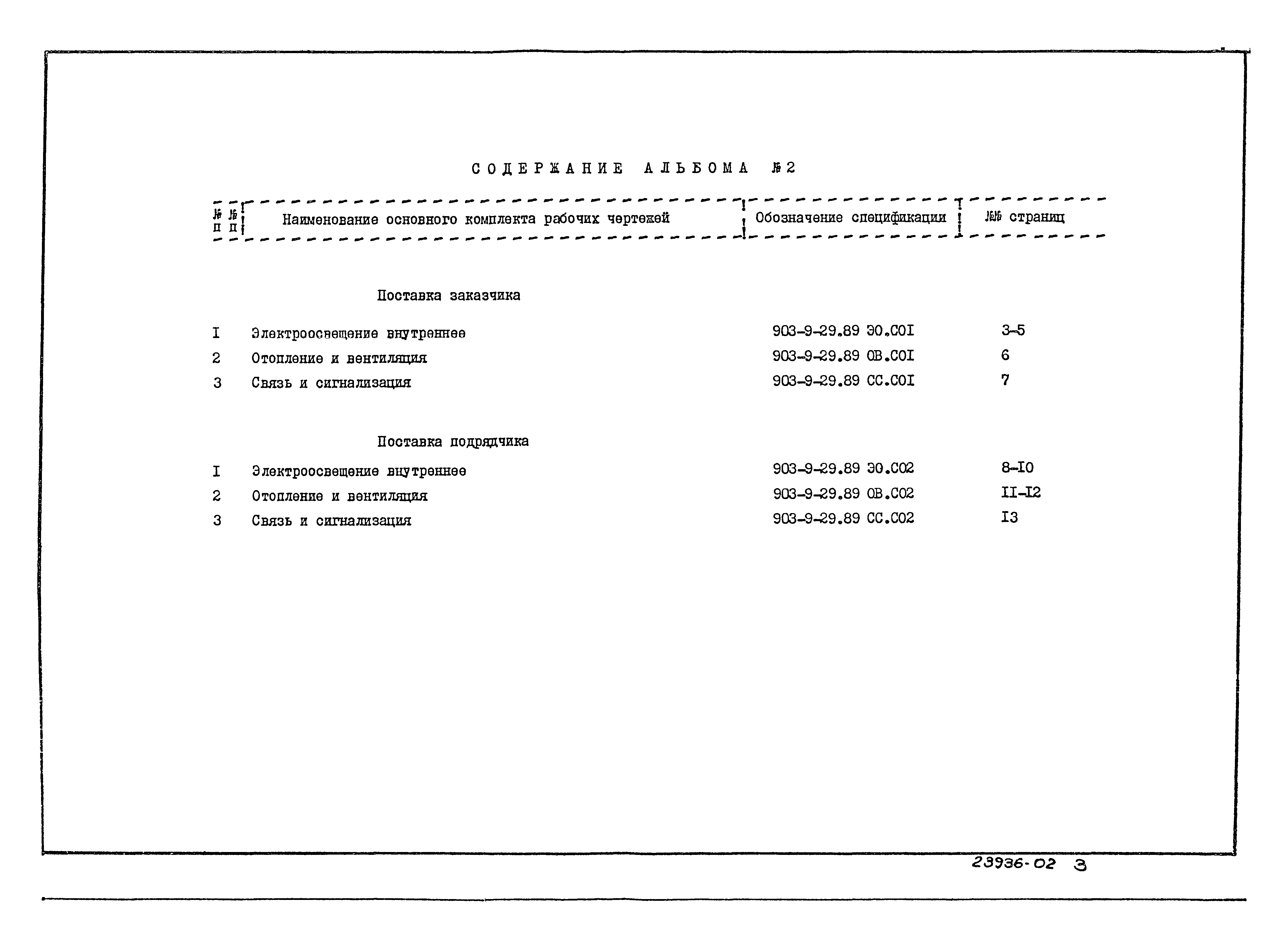 Типовой проект 903-9-29.89