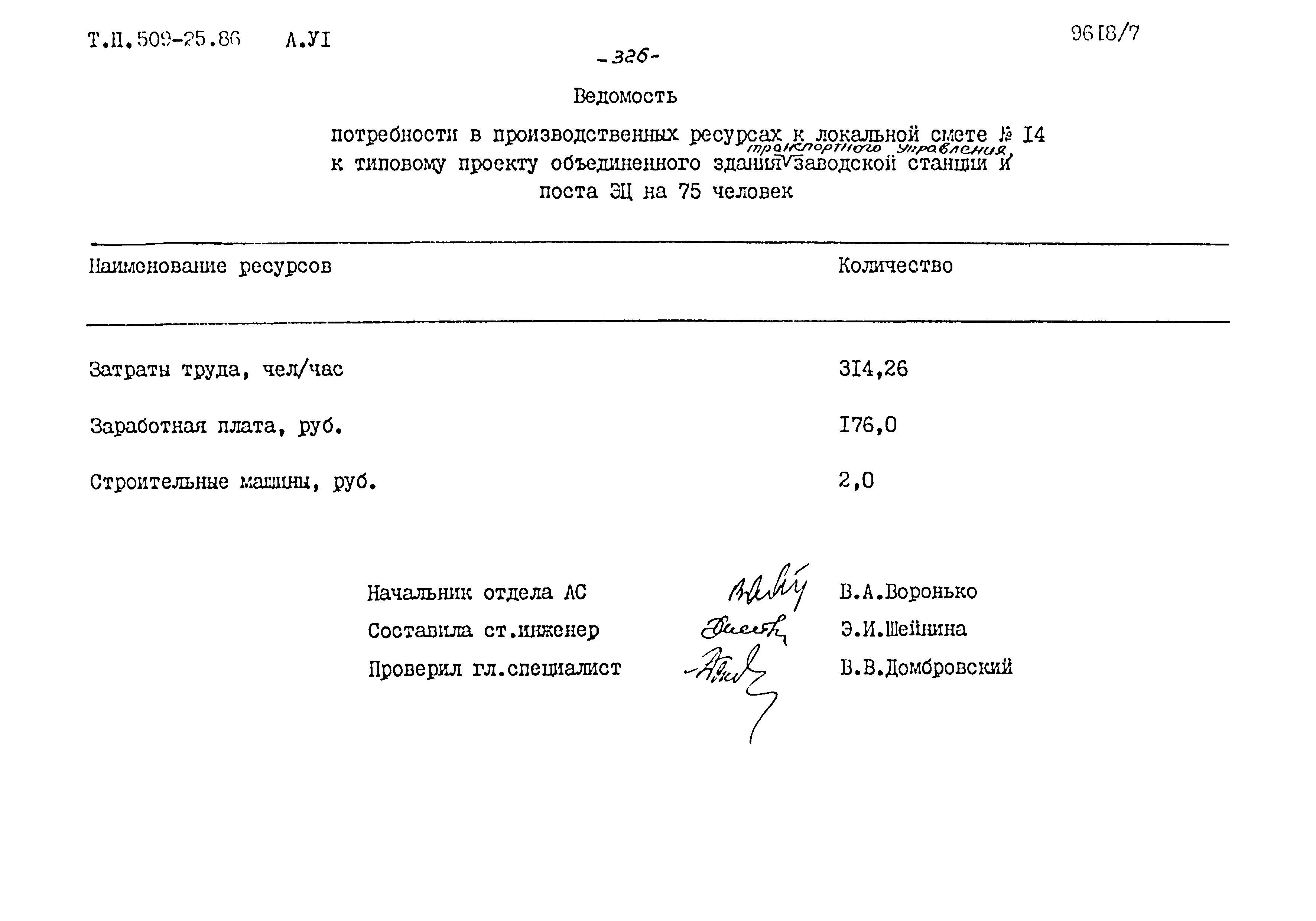 Типовой проект 509-25.86