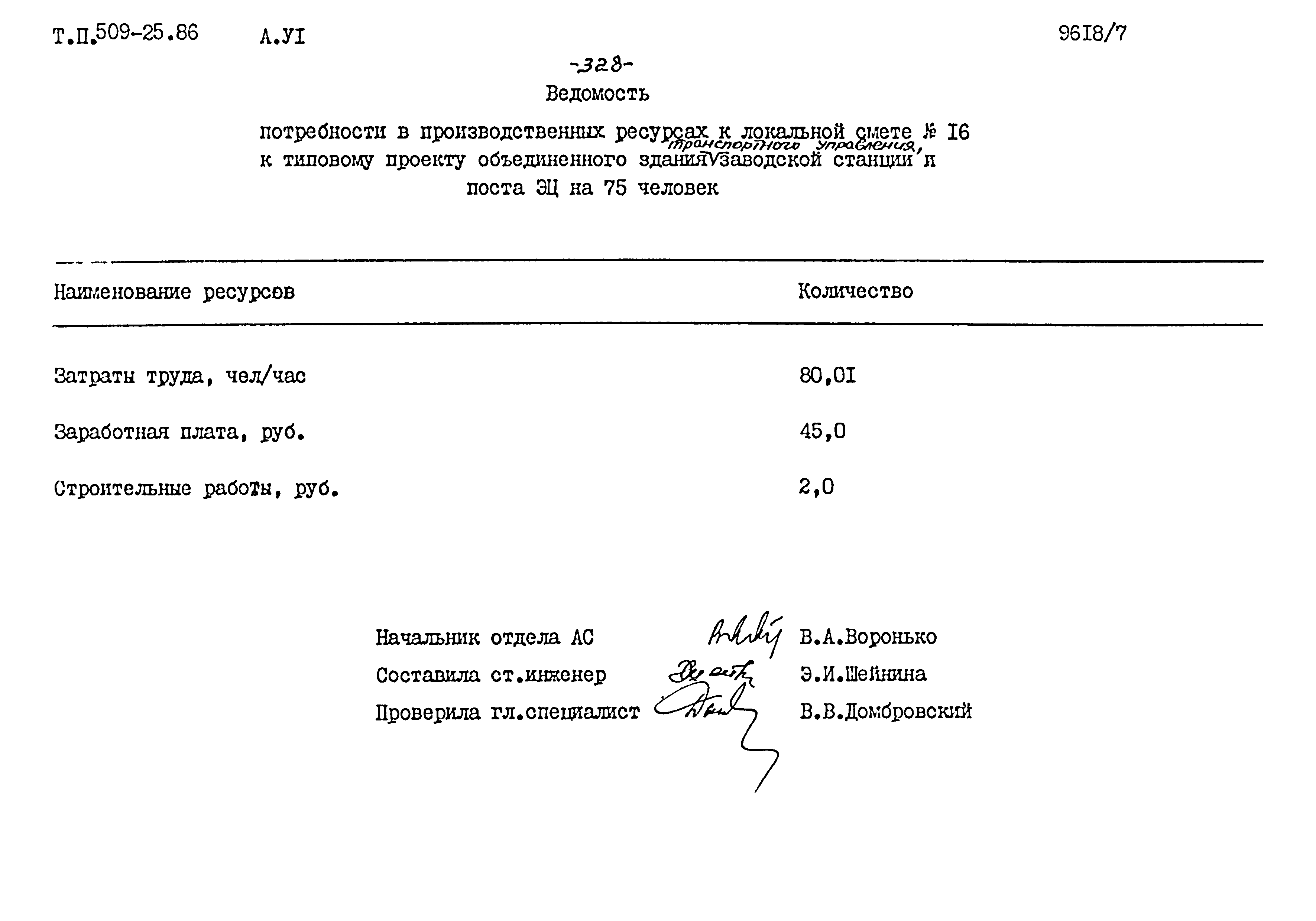 Типовой проект 509-25.86