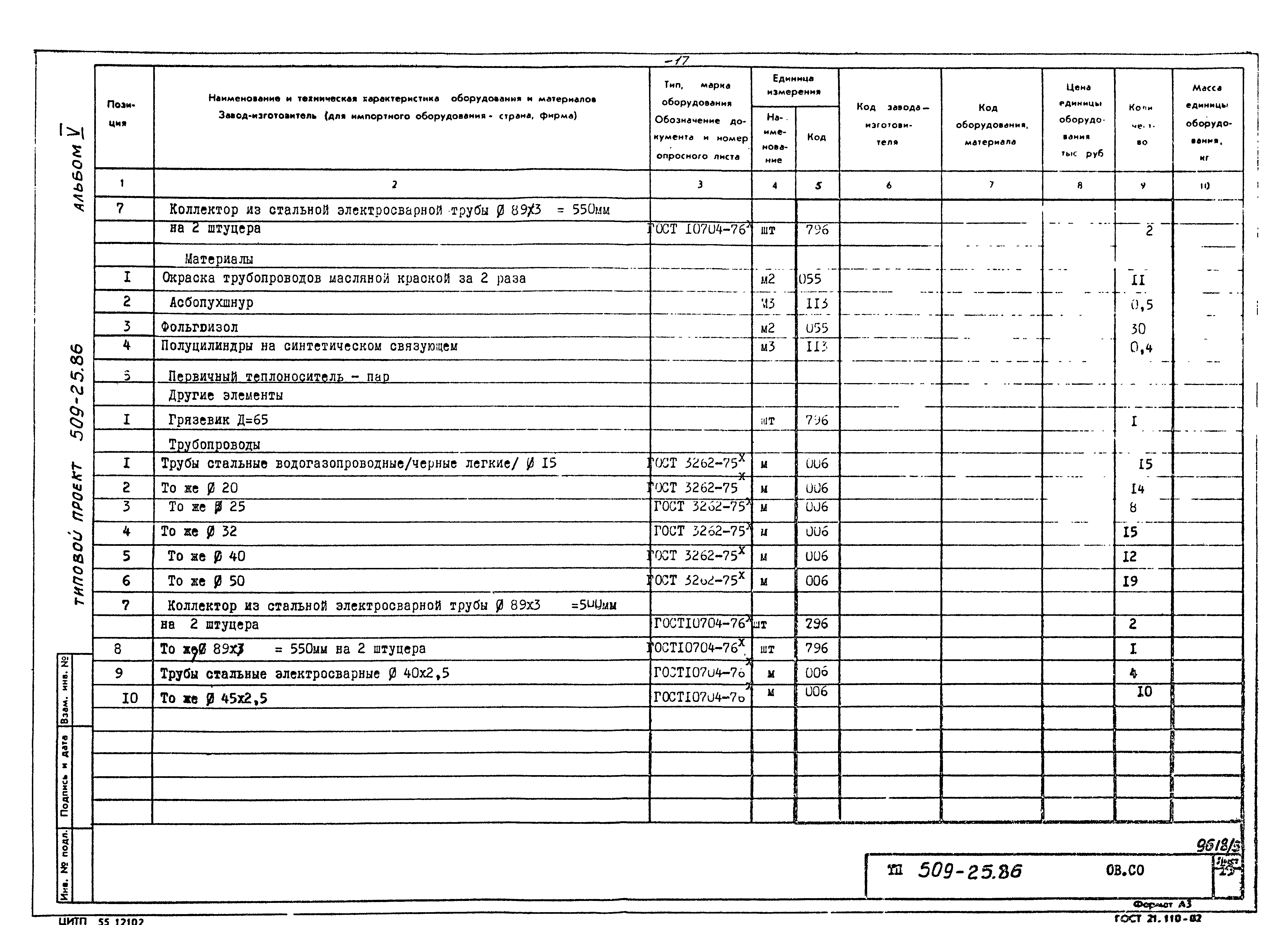 Типовой проект 509-25.86