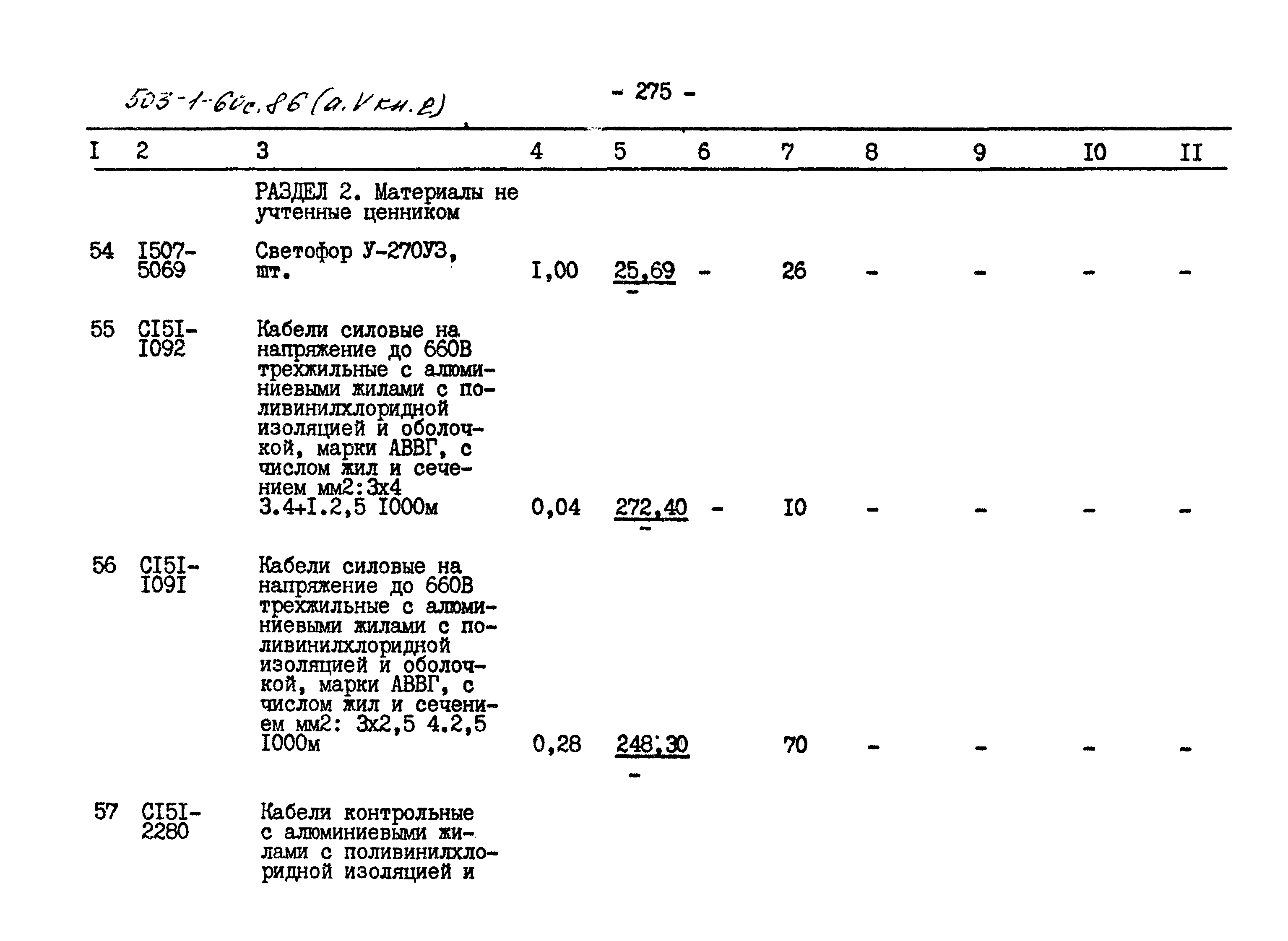 Типовой проект 503-1-60с.86