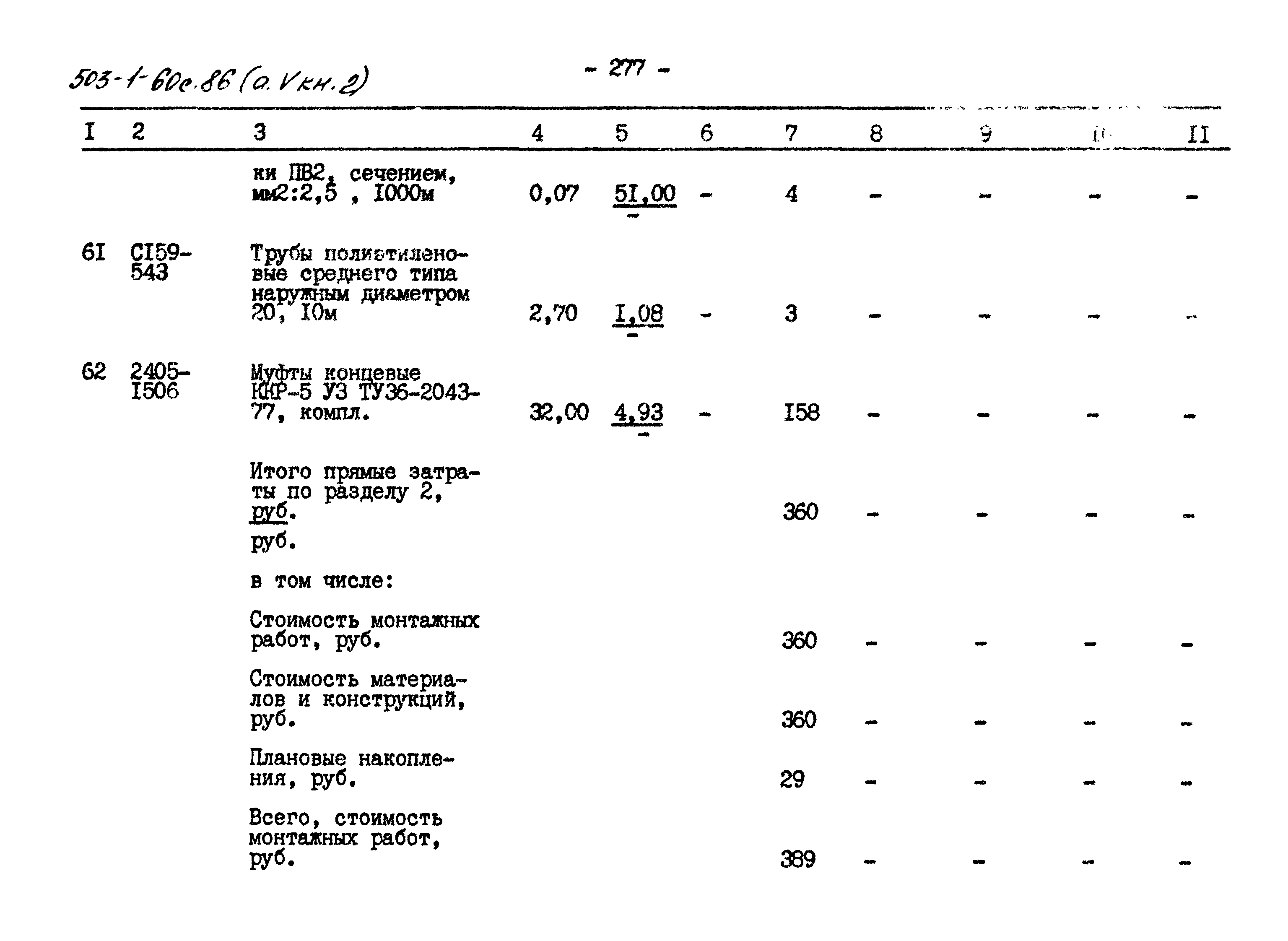 Типовой проект 503-1-60с.86