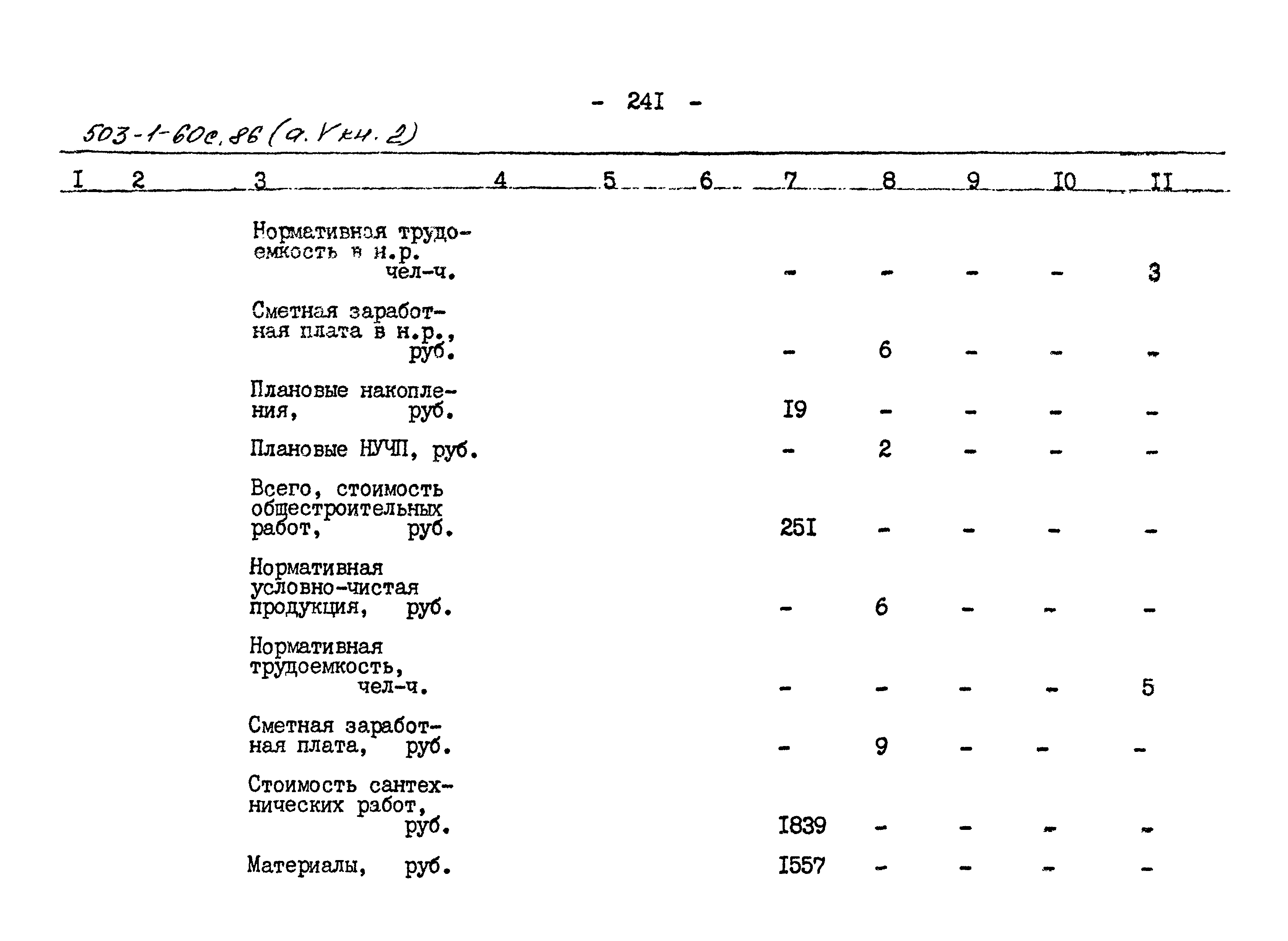 Типовой проект 503-1-60с.86