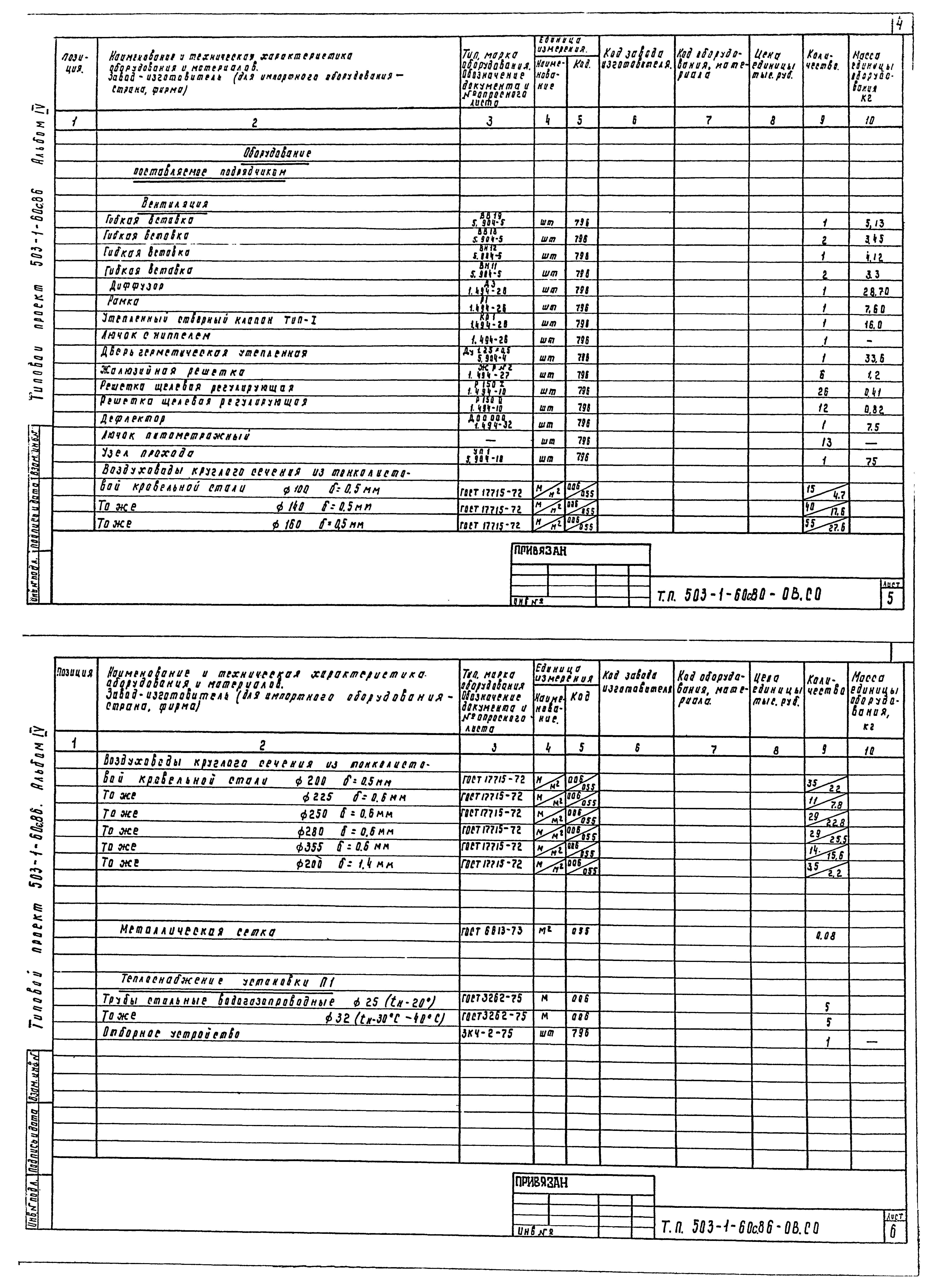 Типовой проект 503-1-60с.86