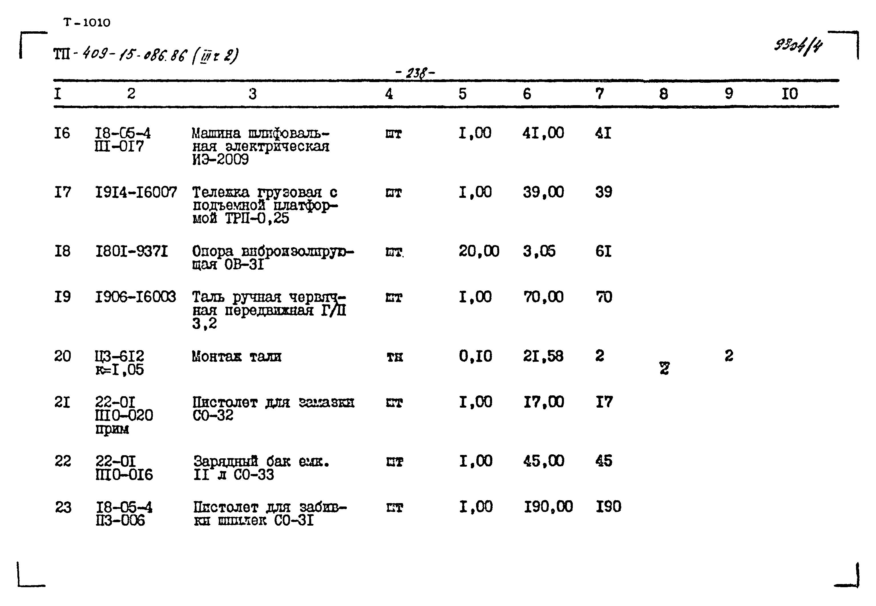 Типовой проект 409-15-086.86