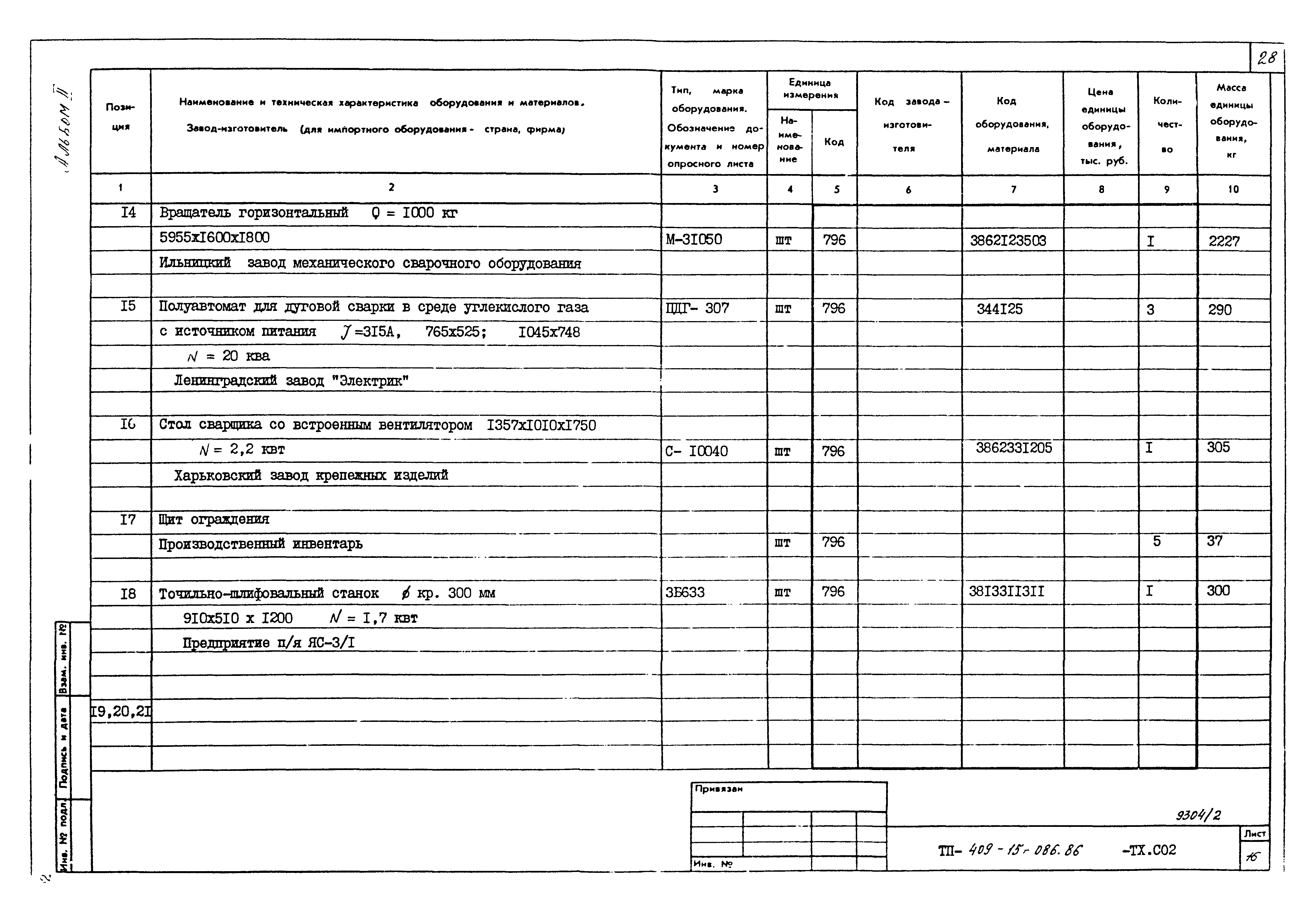 Типовой проект 409-15-086.86