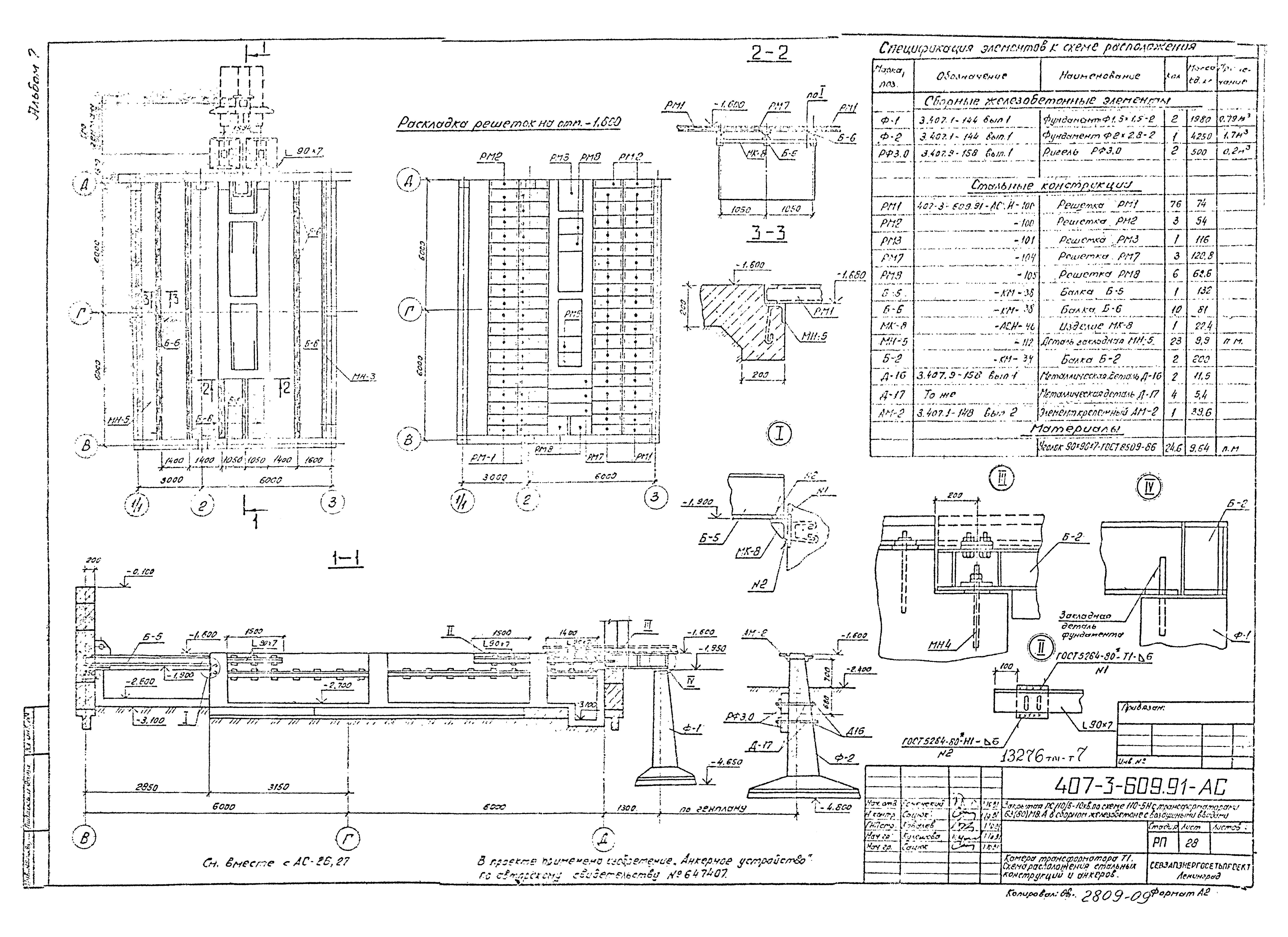 Типовой проект 407-3-609.91