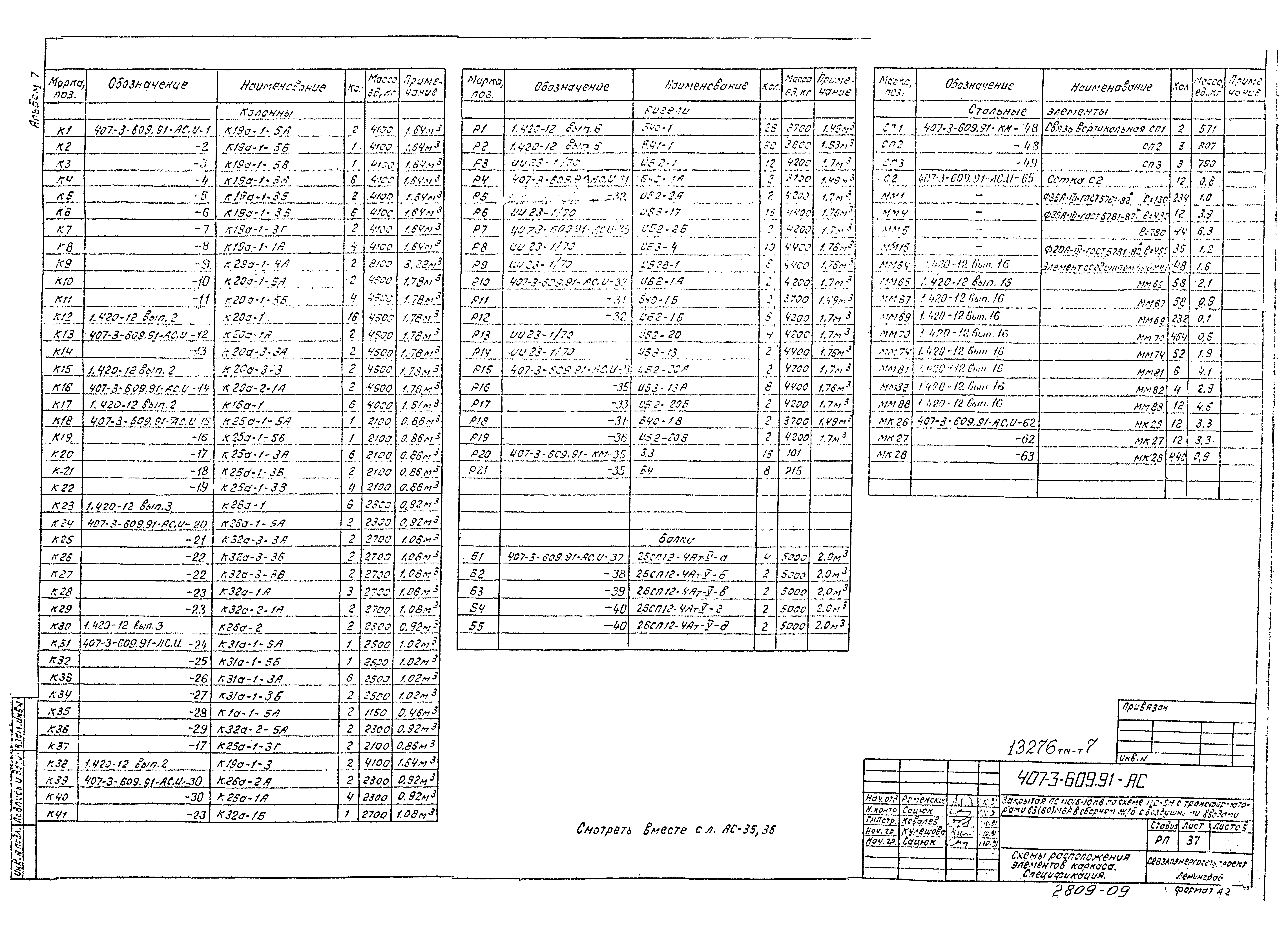 Типовой проект 407-3-609.91