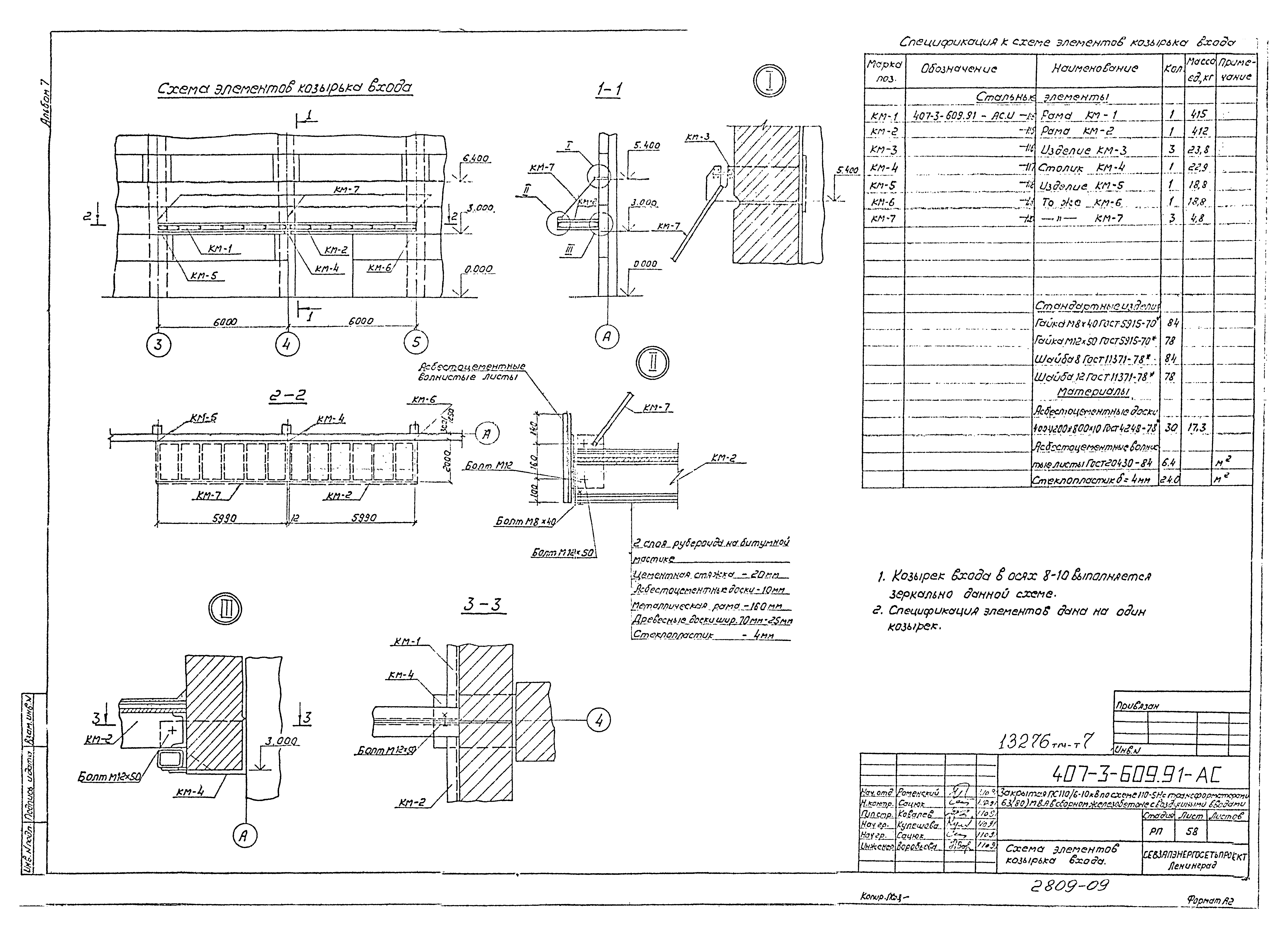 Типовой проект 407-3-609.91