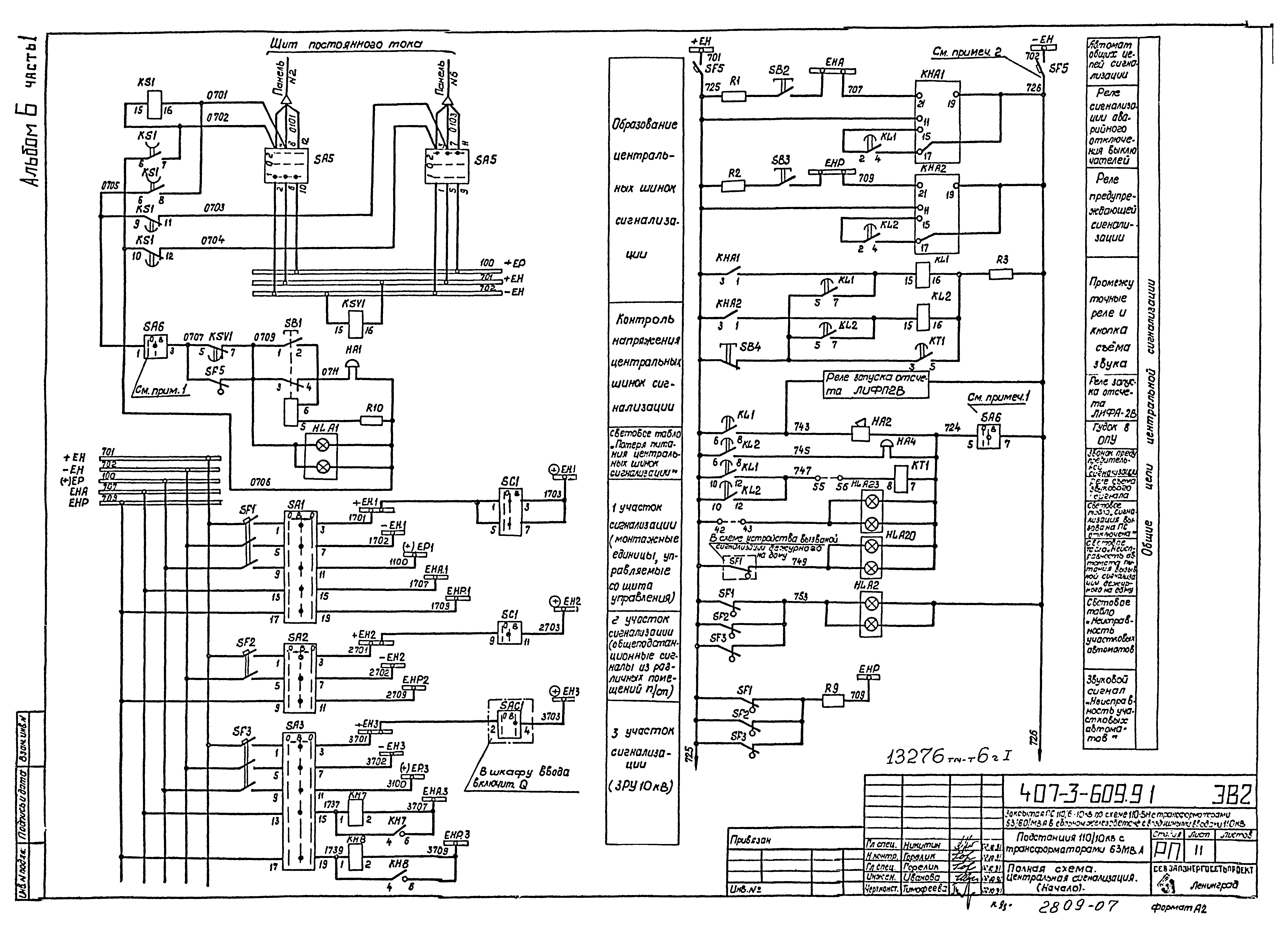 Типовой проект 407-3-609.91