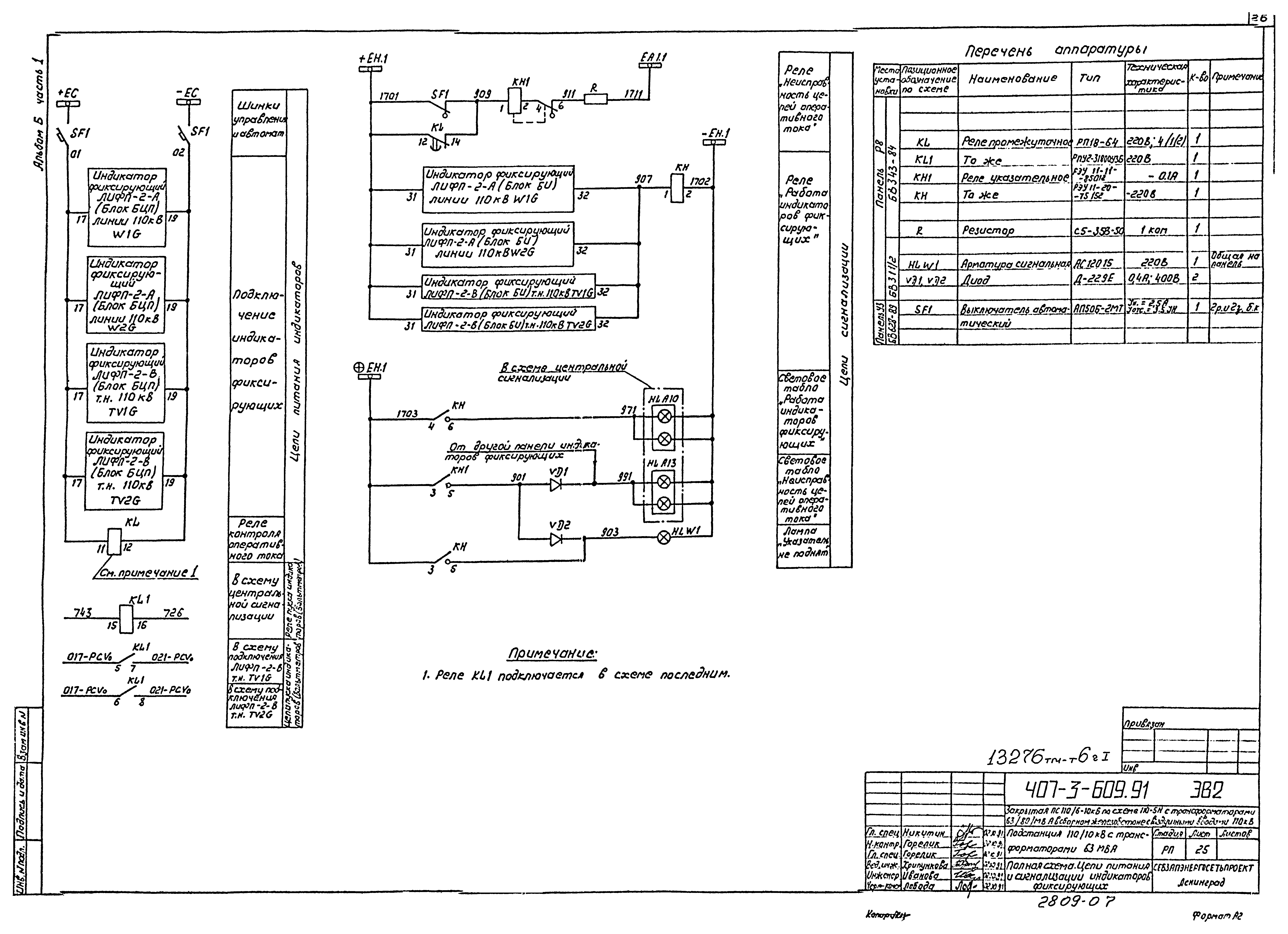 Типовой проект 407-3-609.91