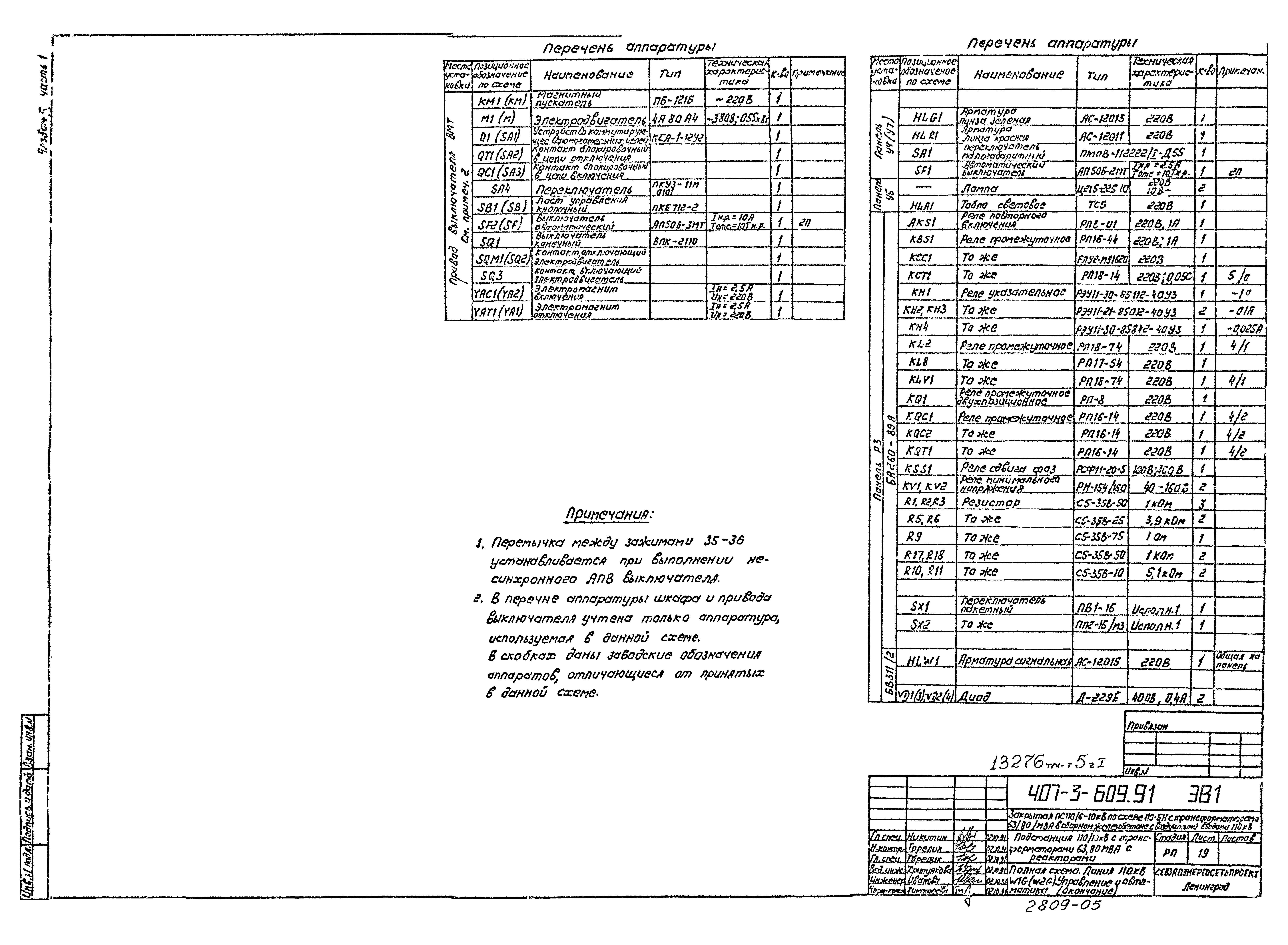 Типовой проект 407-3-609.91
