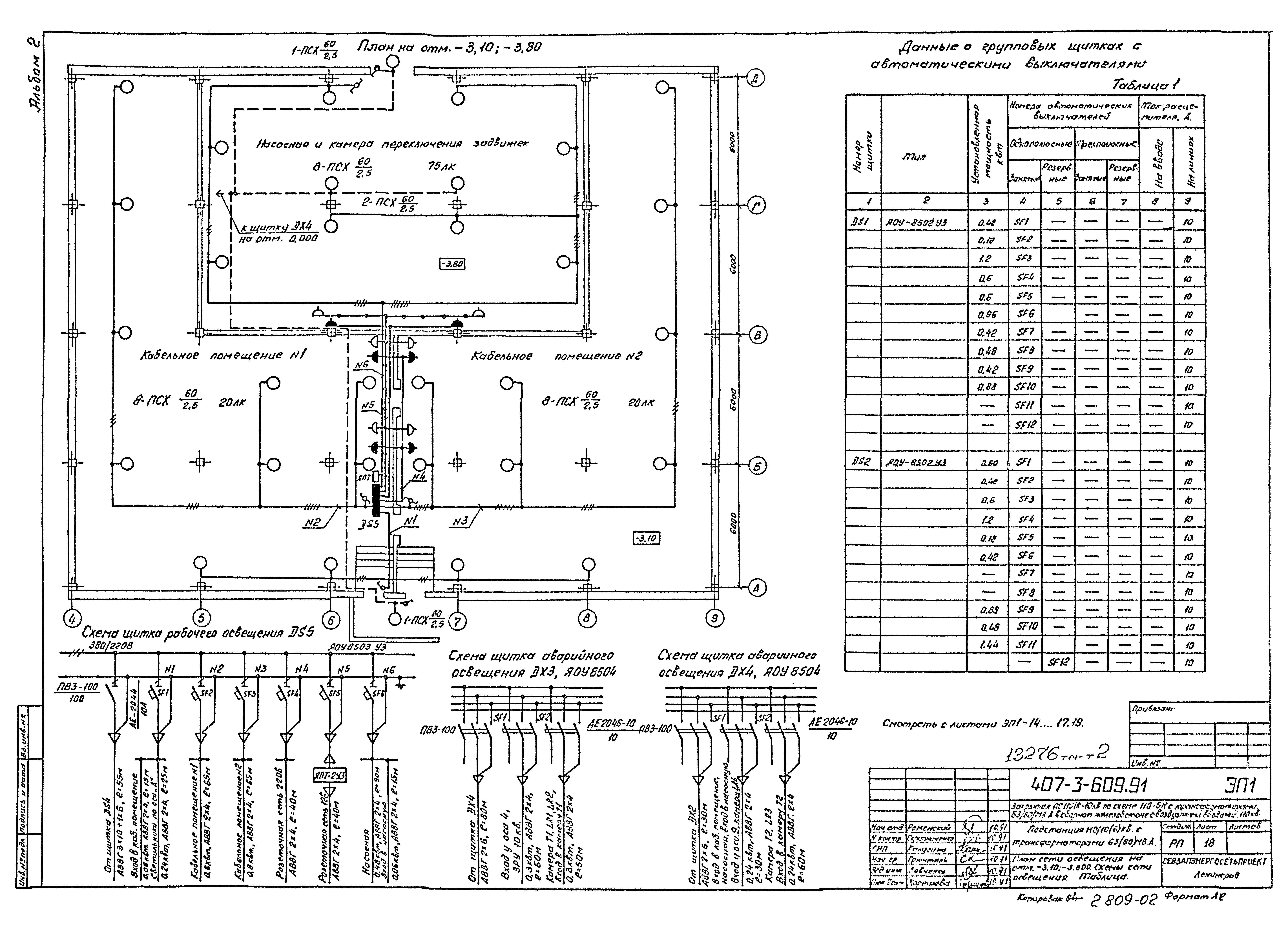 Типовой проект 407-3-609.91
