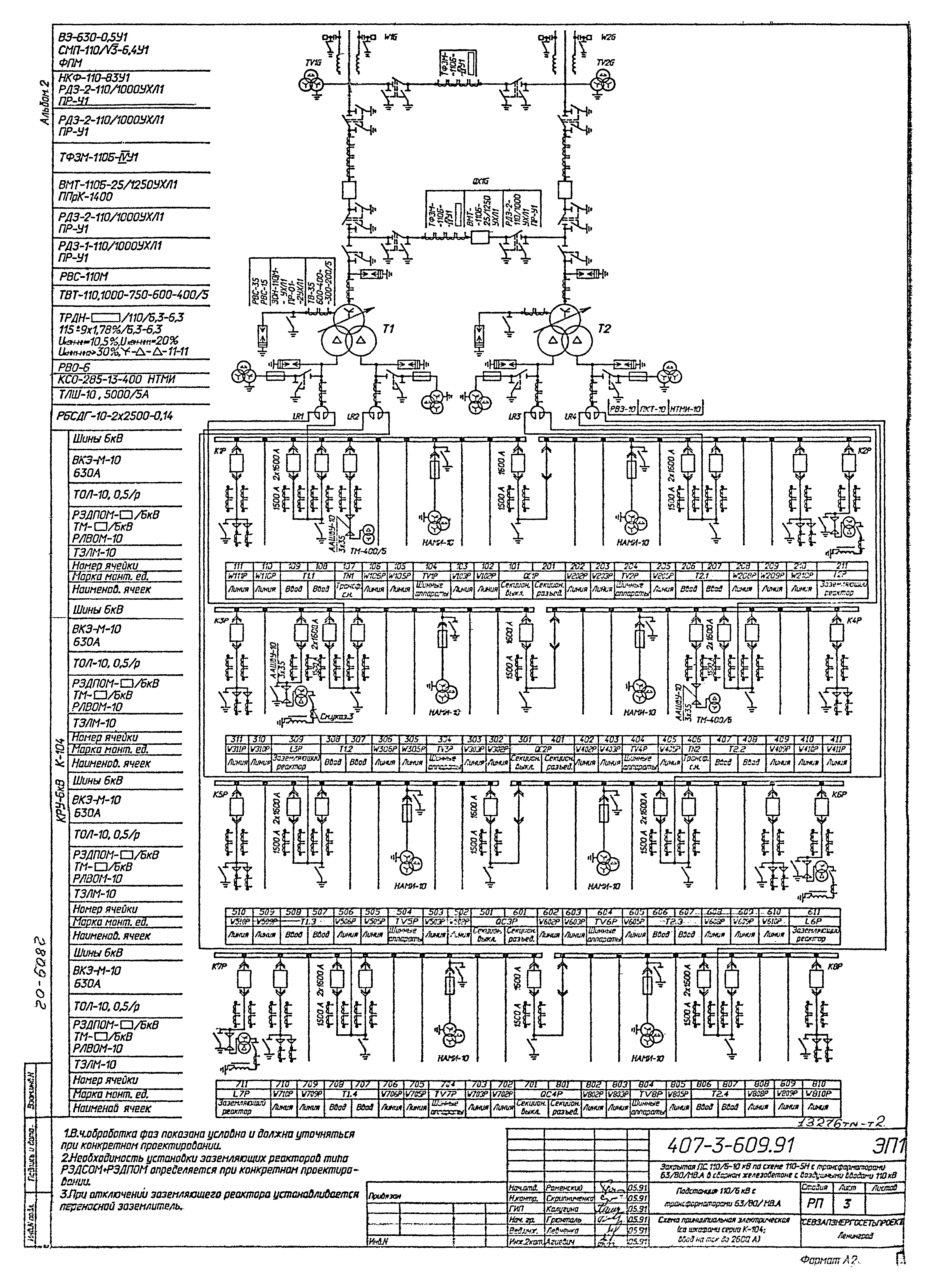 Типовой проект 407-3-609.91