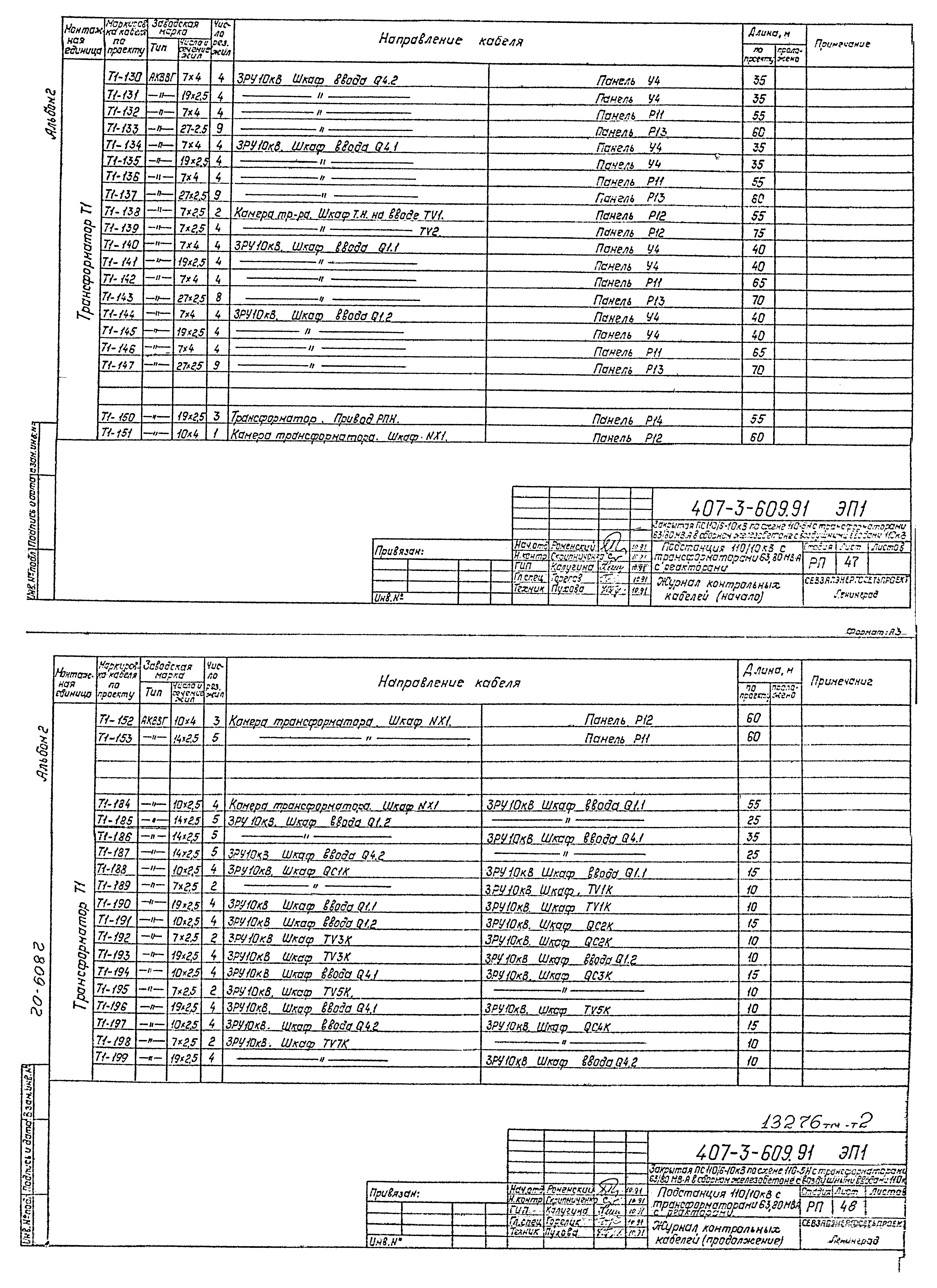 Типовой проект 407-3-609.91