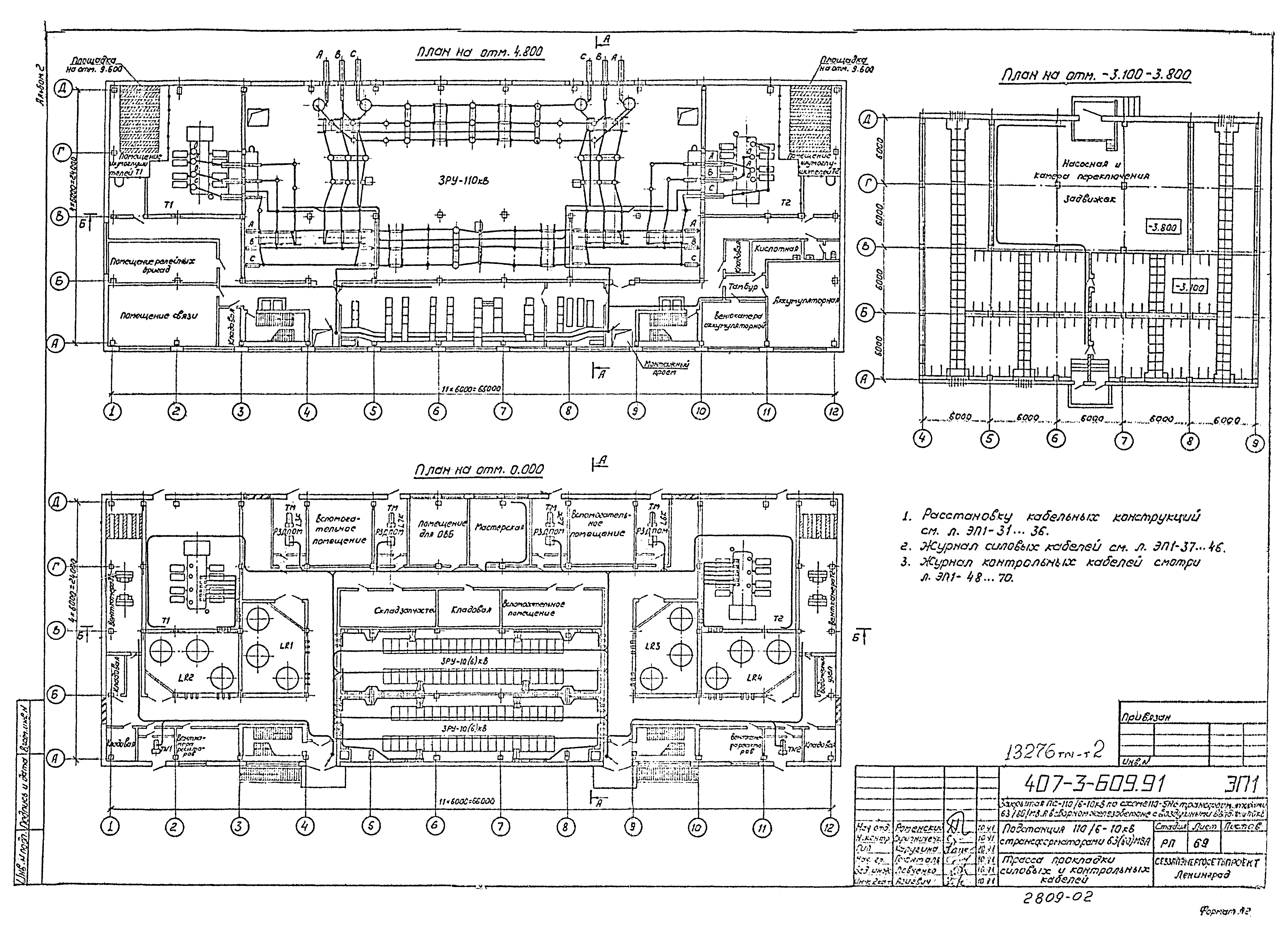 Типовой проект 407-3-609.91