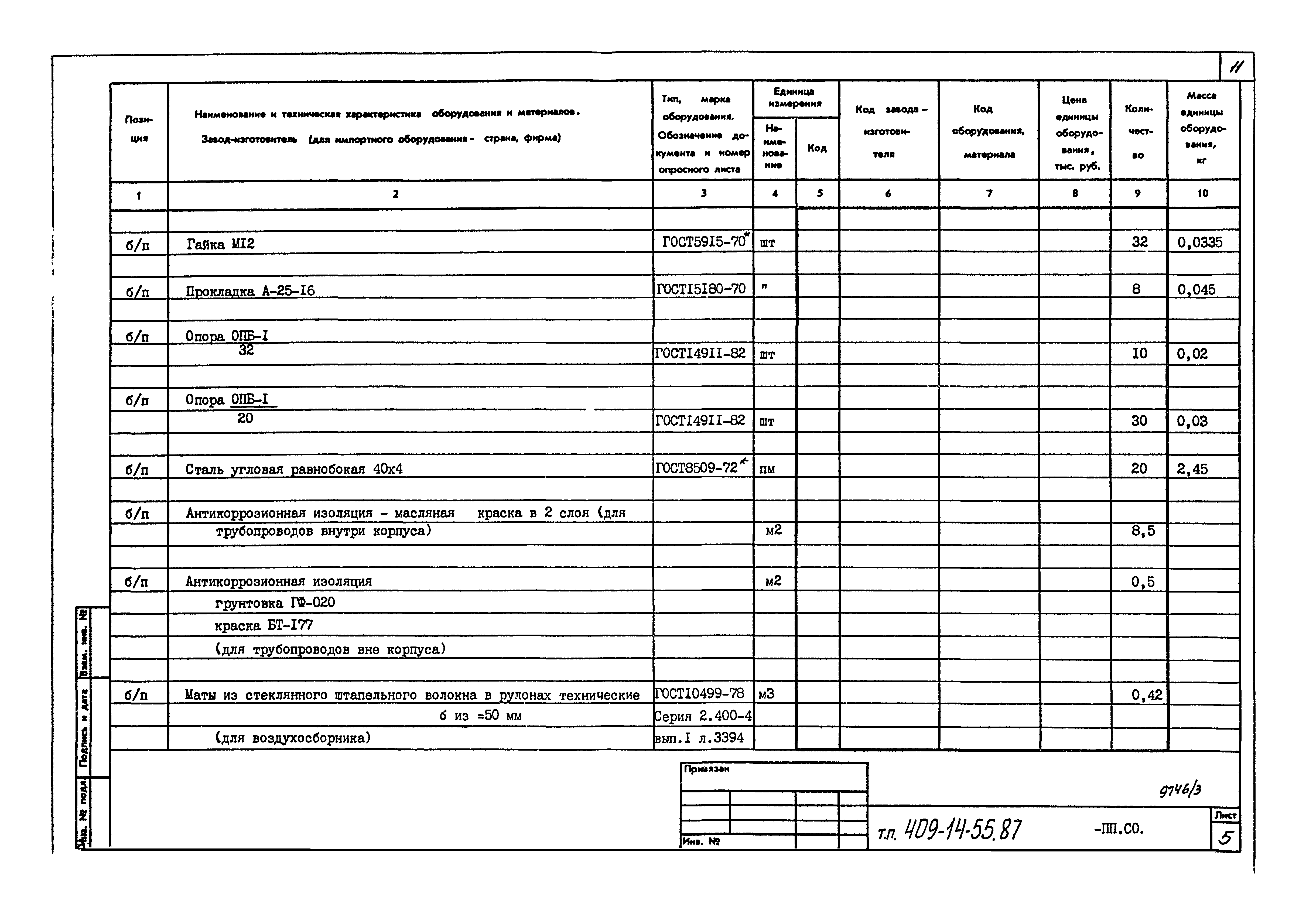 Типовой проект 409-14-55.87