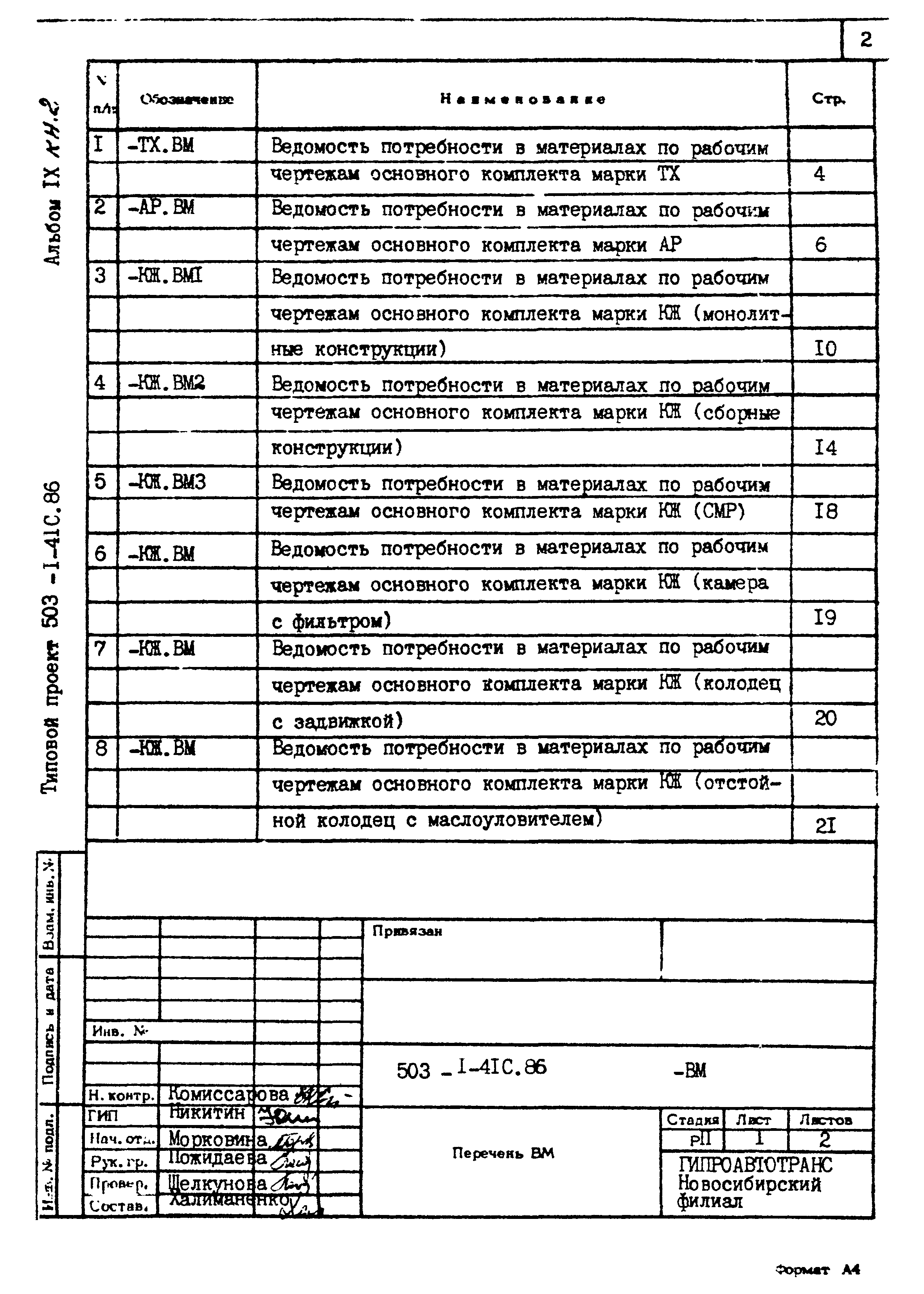Типовой проект 503-1-41с.86