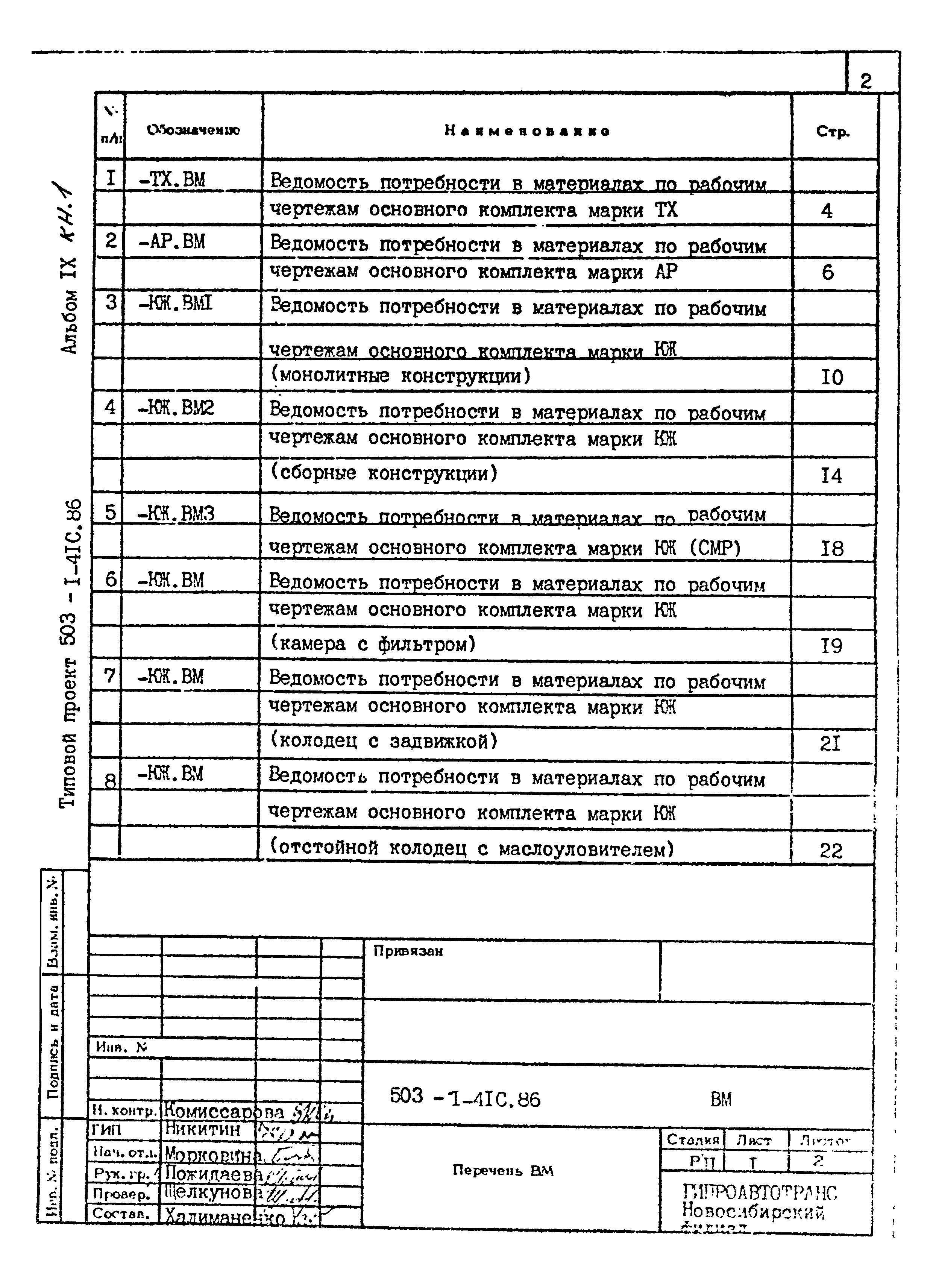 Типовой проект 503-1-41с.86