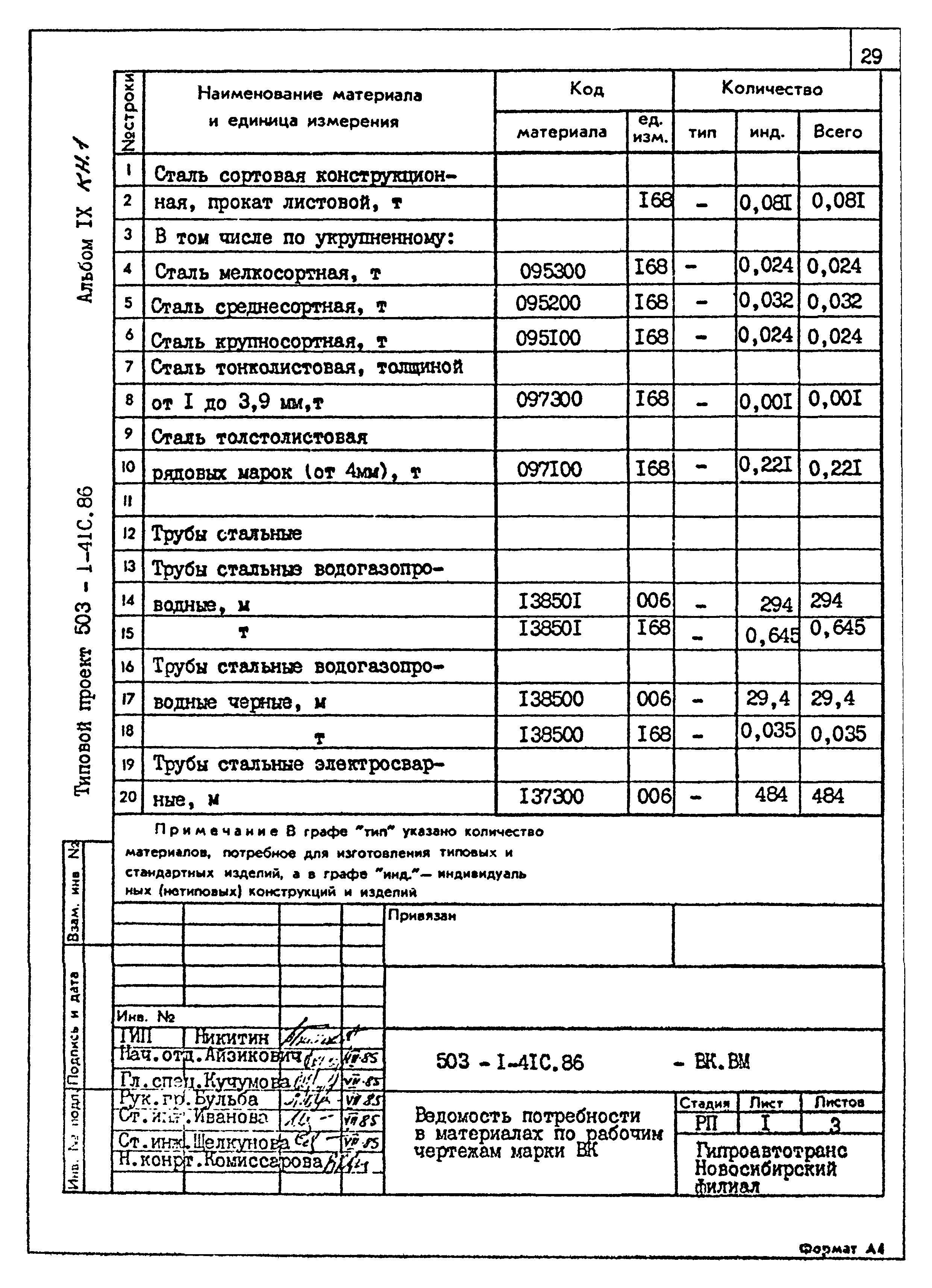 Типовой проект 503-1-41с.86