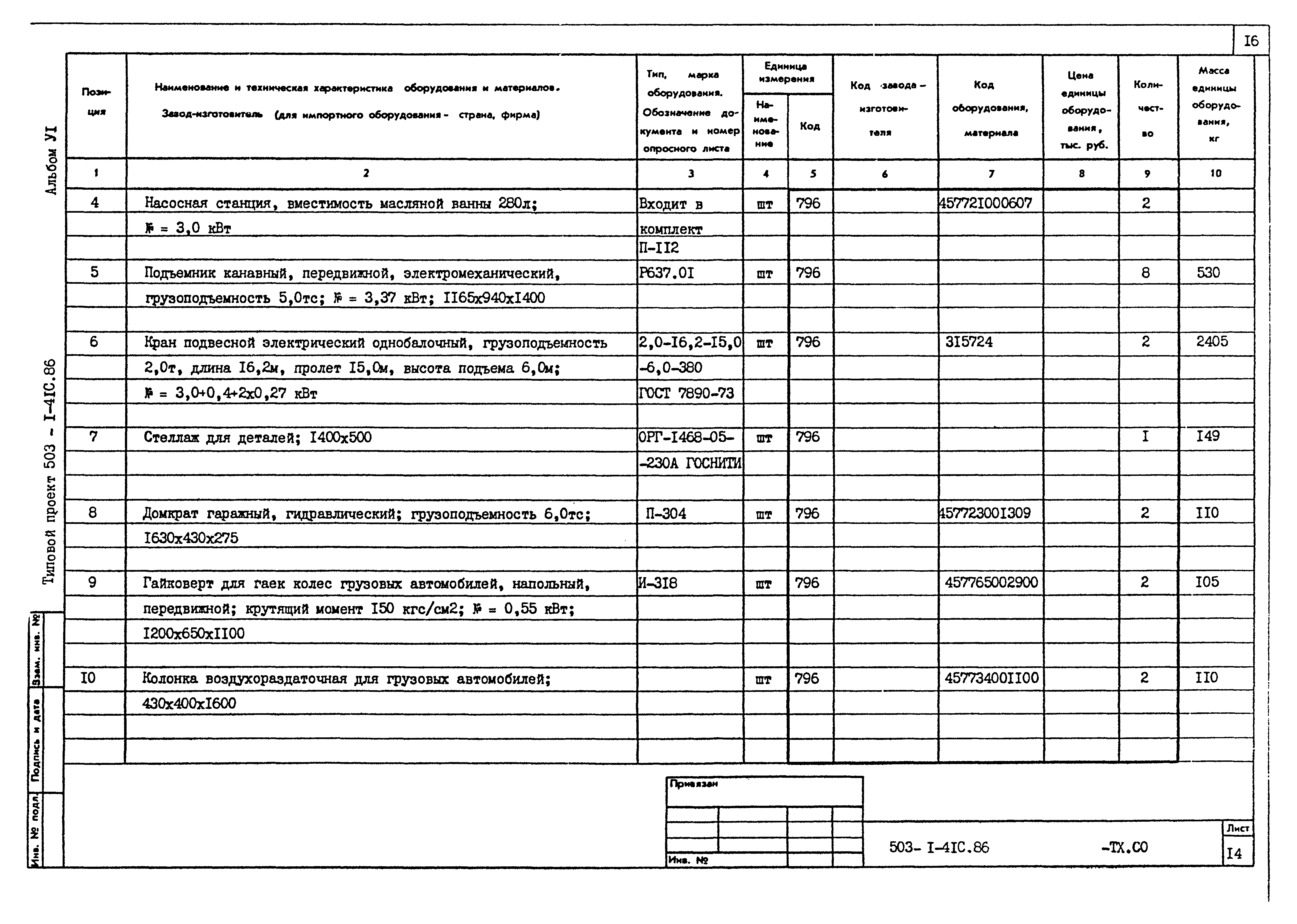 Типовой проект 503-1-41с.86