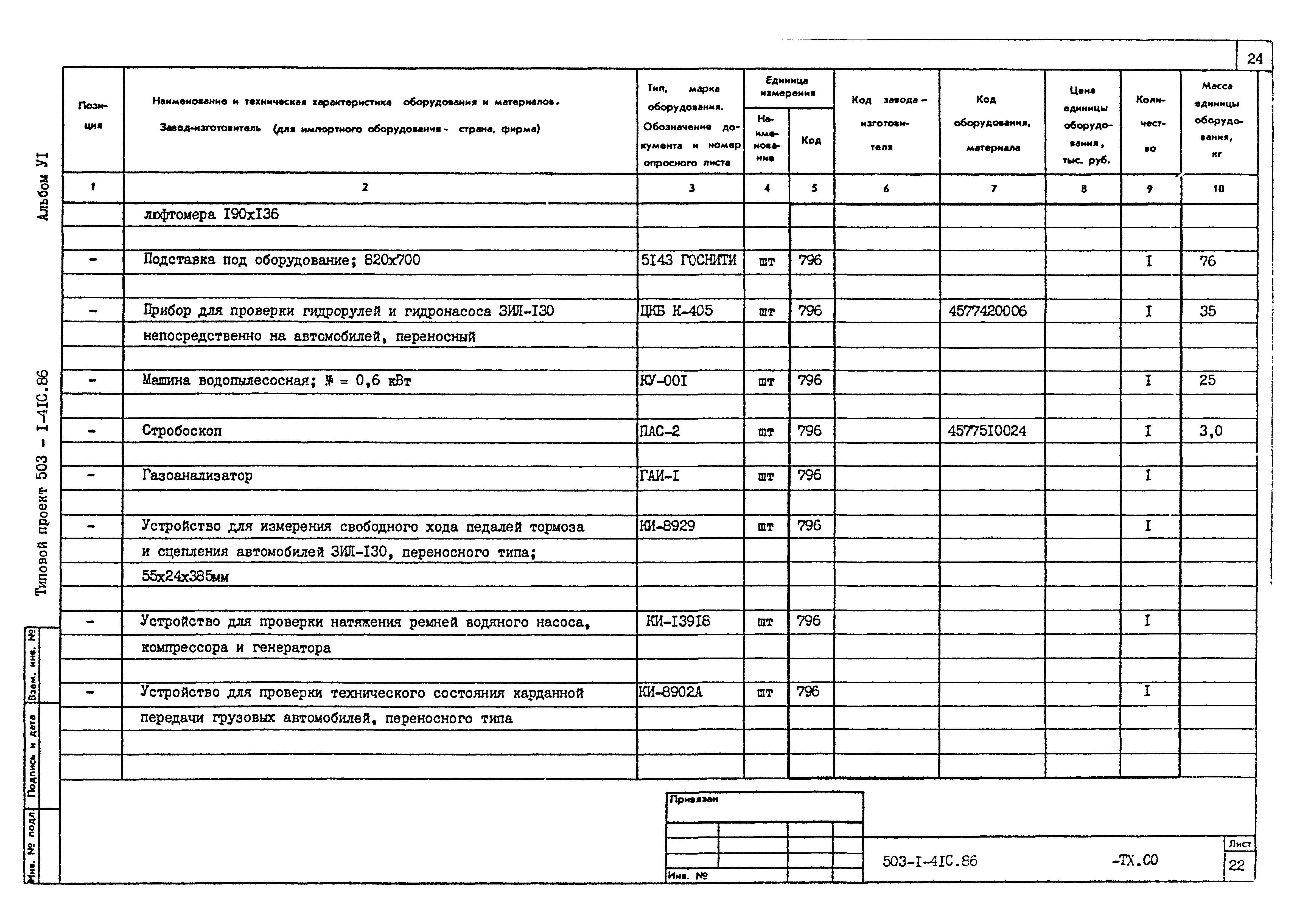 Типовой проект 503-1-41с.86