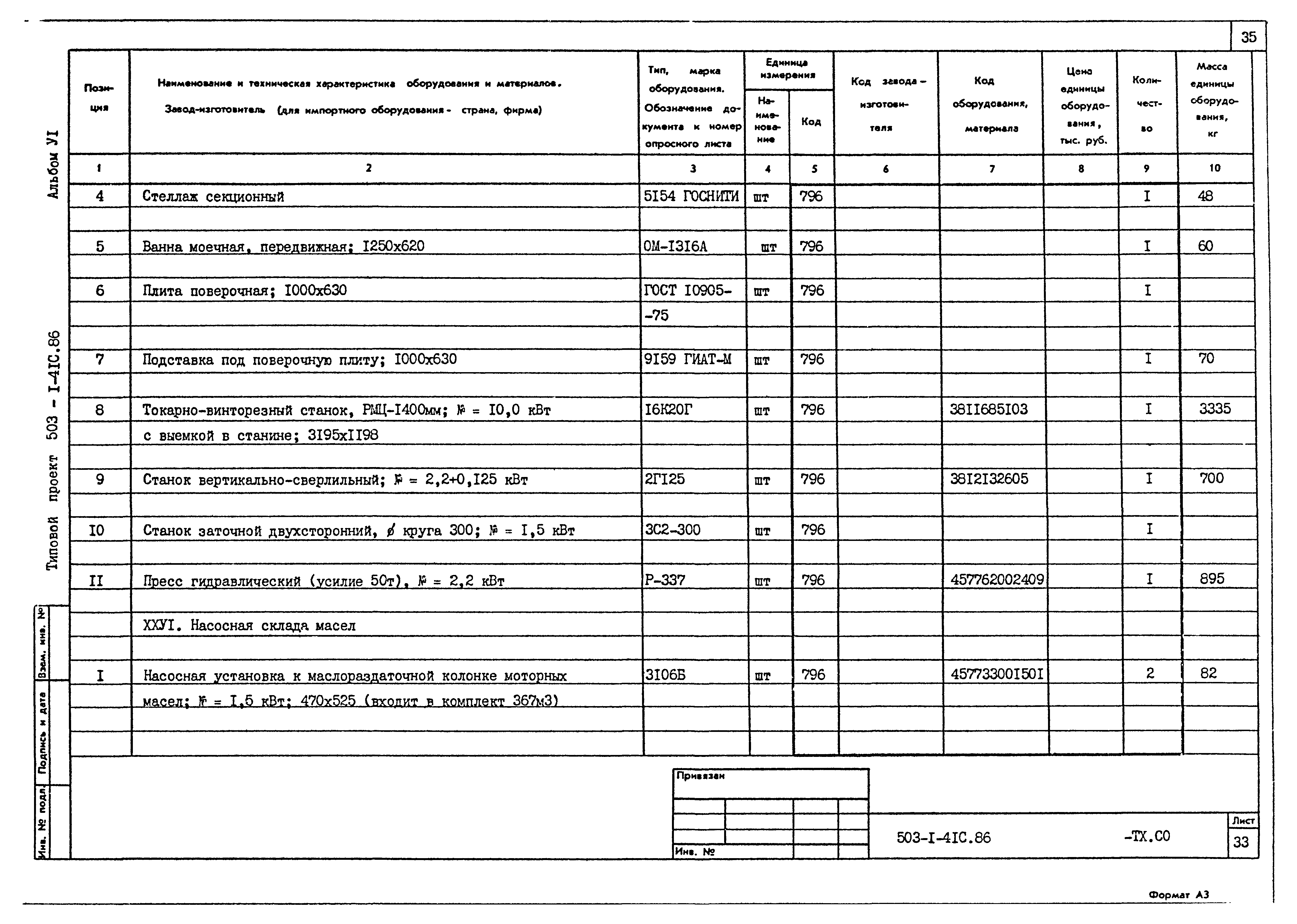 Типовой проект 503-1-41с.86