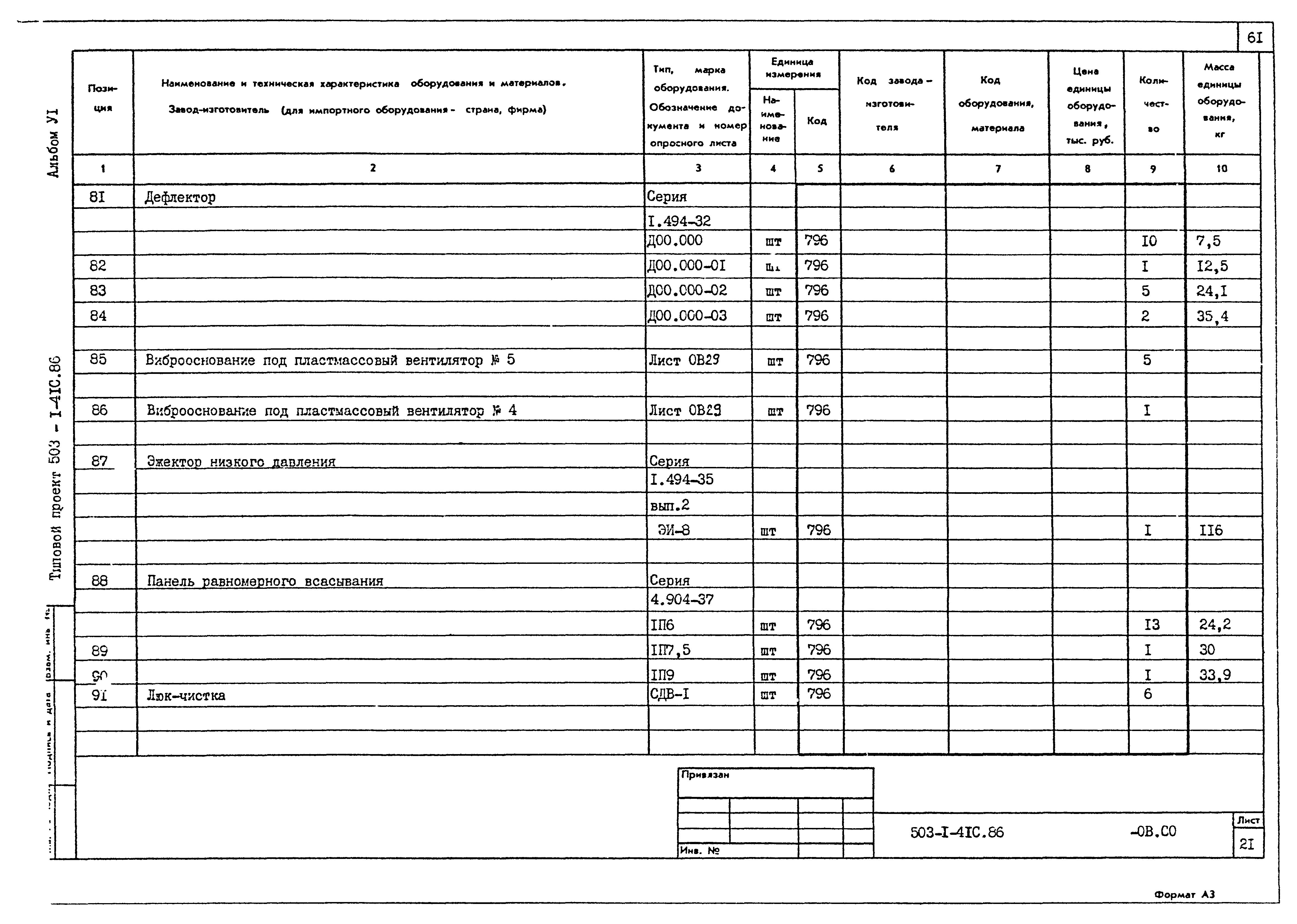 Типовой проект 503-1-41с.86
