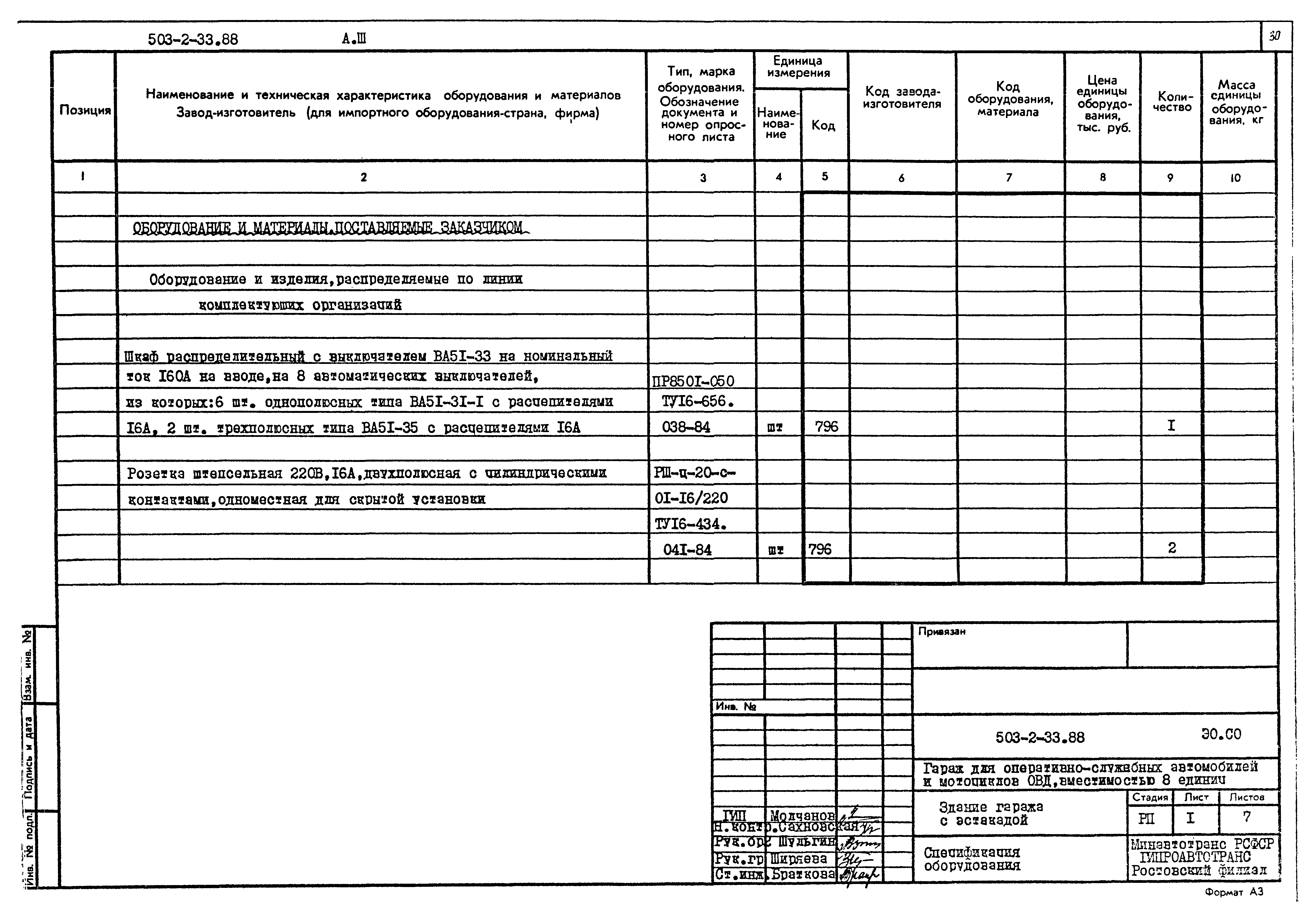 Типовой проект 503-2-33.88