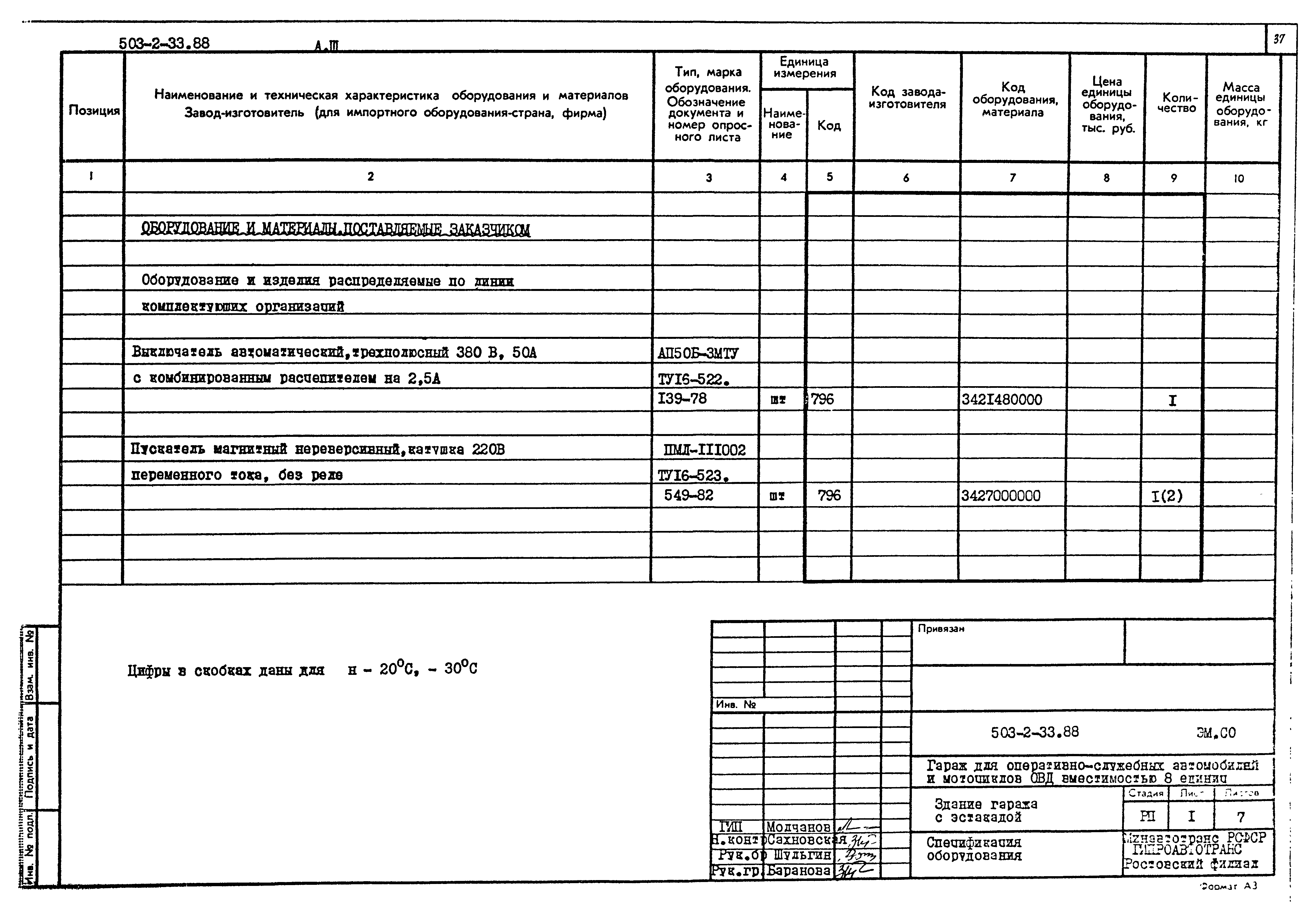 Типовой проект 503-2-33.88