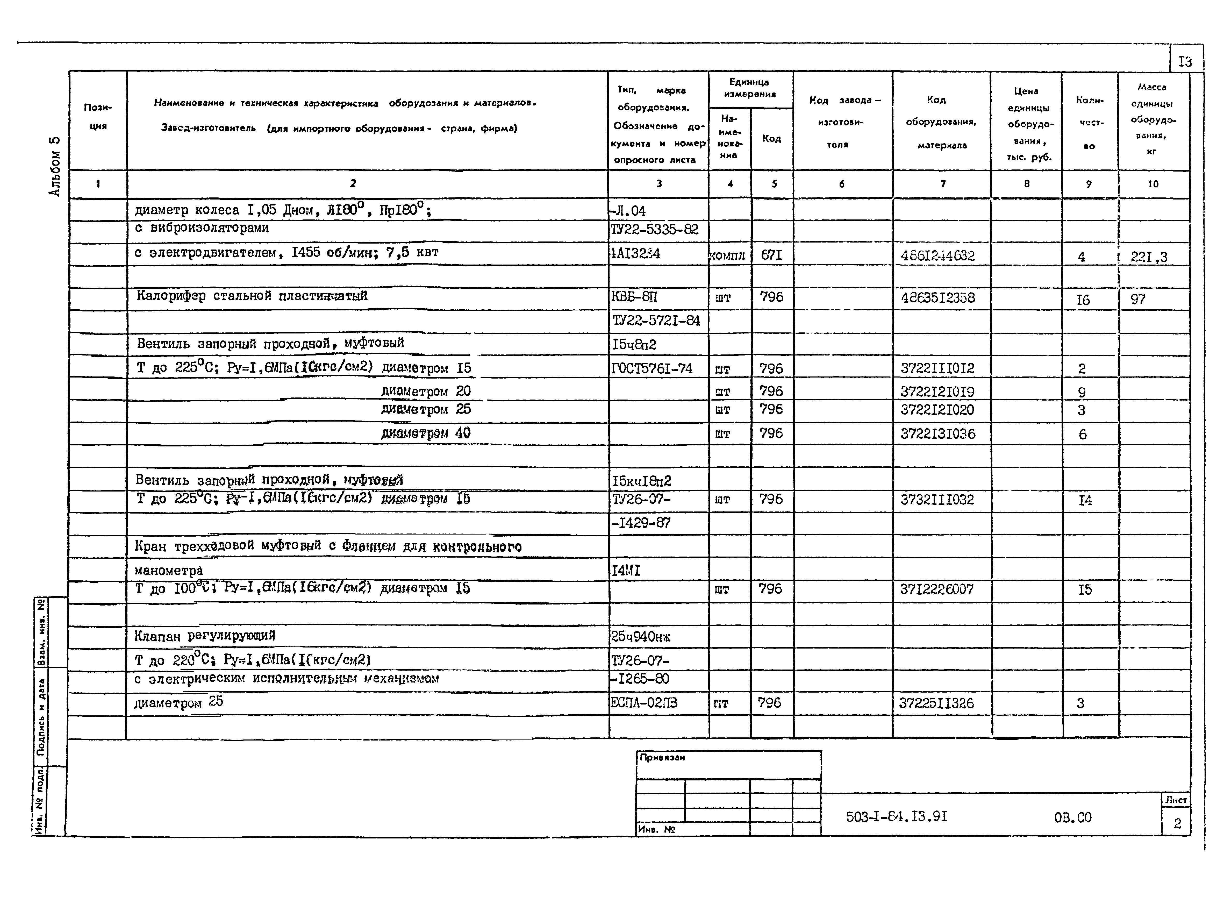 Типовой проект 503-1-84.13.91