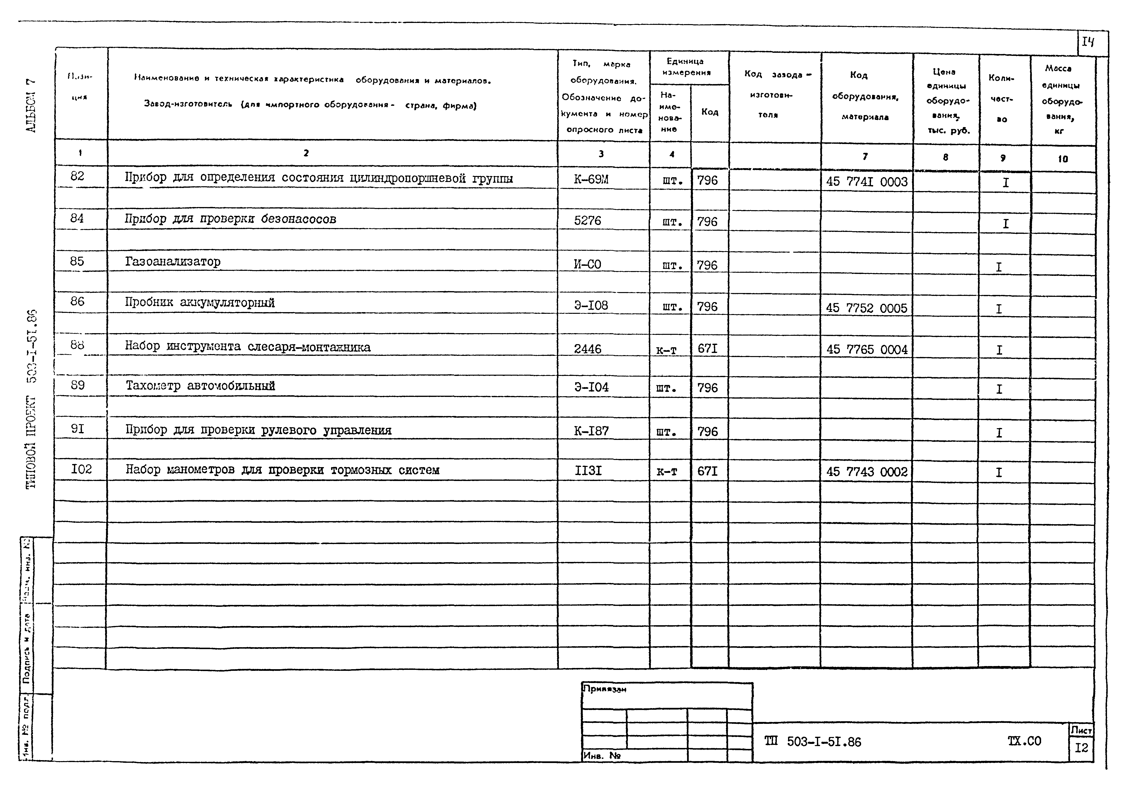 Типовой проект 503-1-51.86