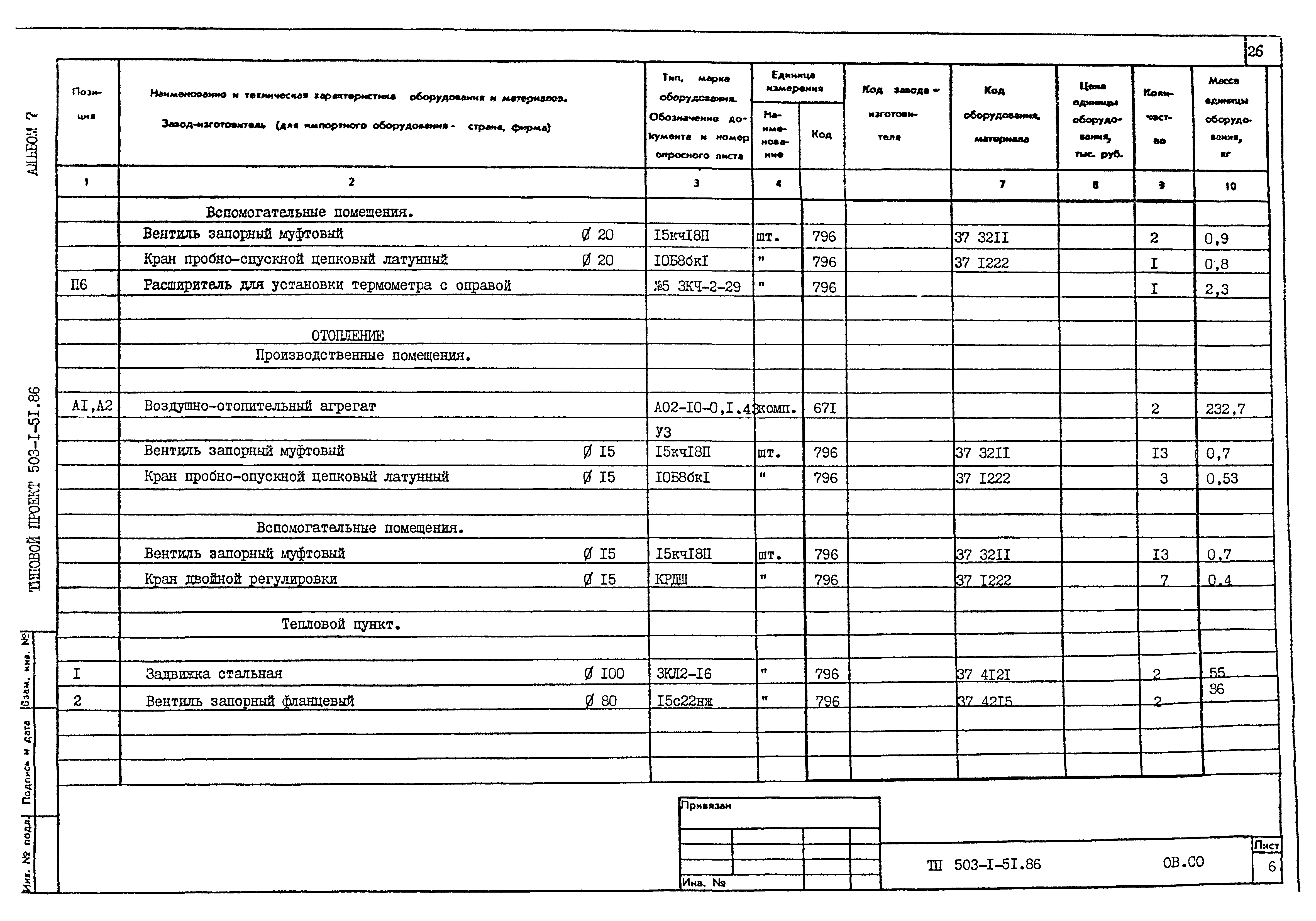 Типовой проект 503-1-51.86