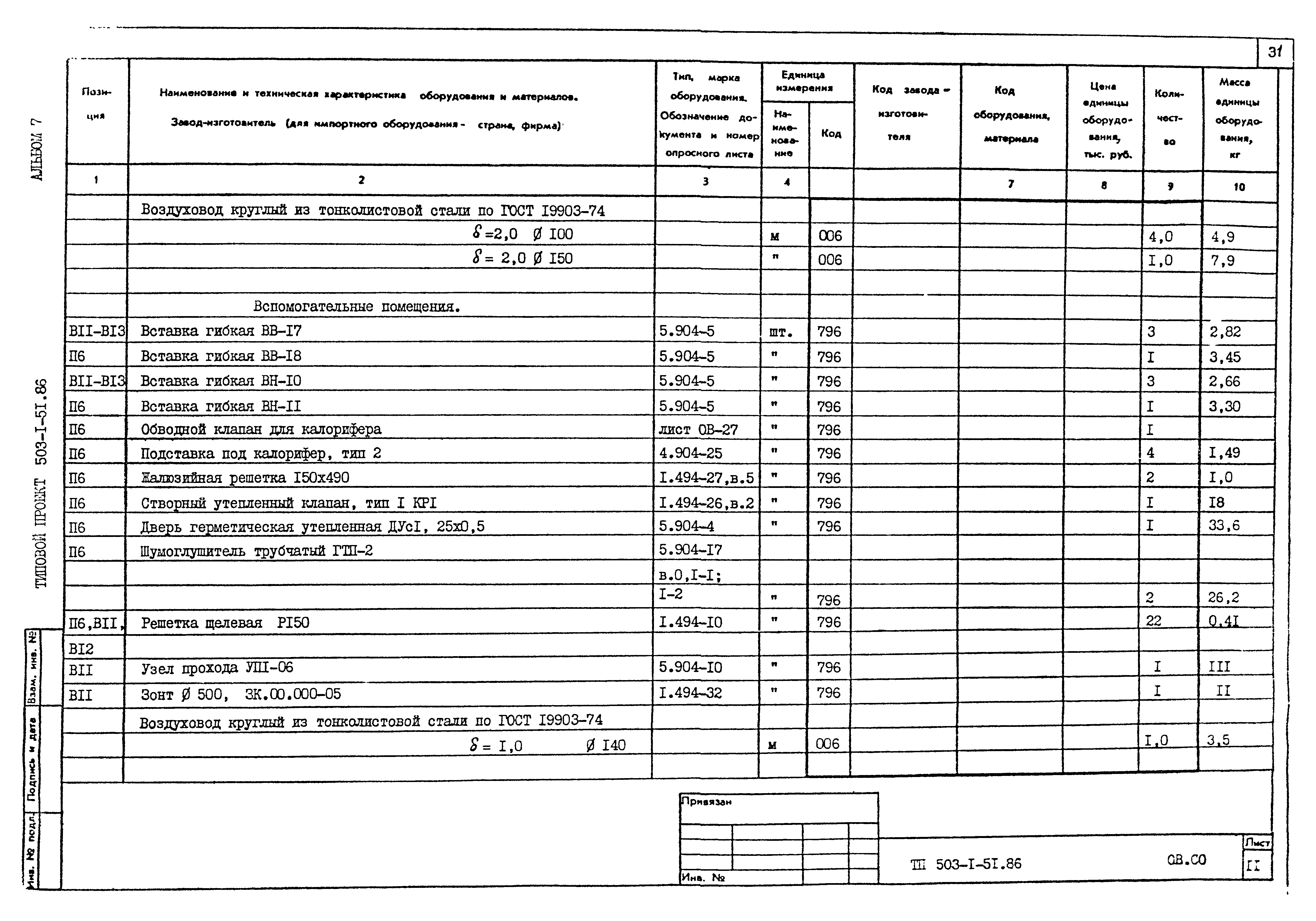 Типовой проект 503-1-51.86