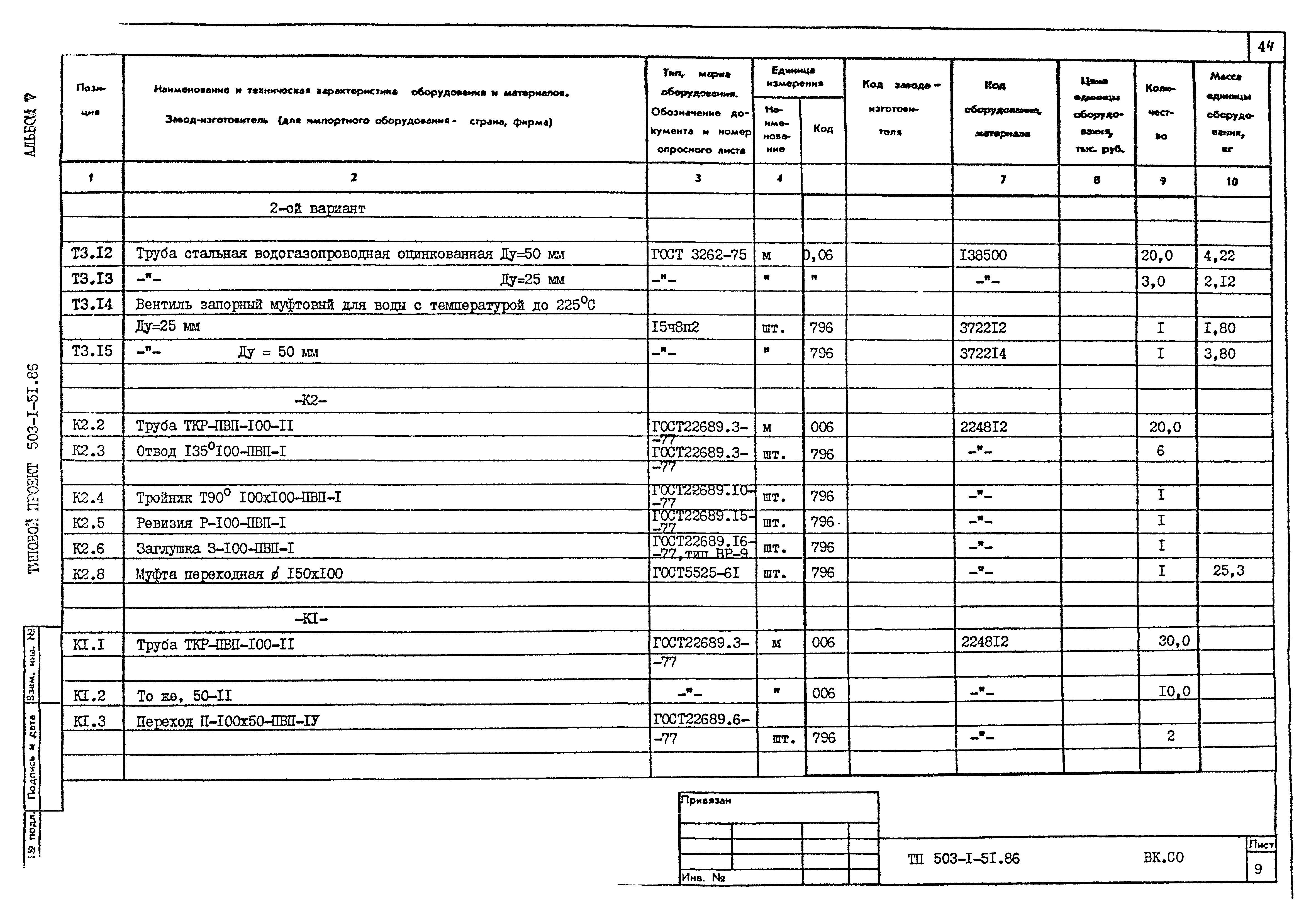 Типовой проект 503-1-51.86