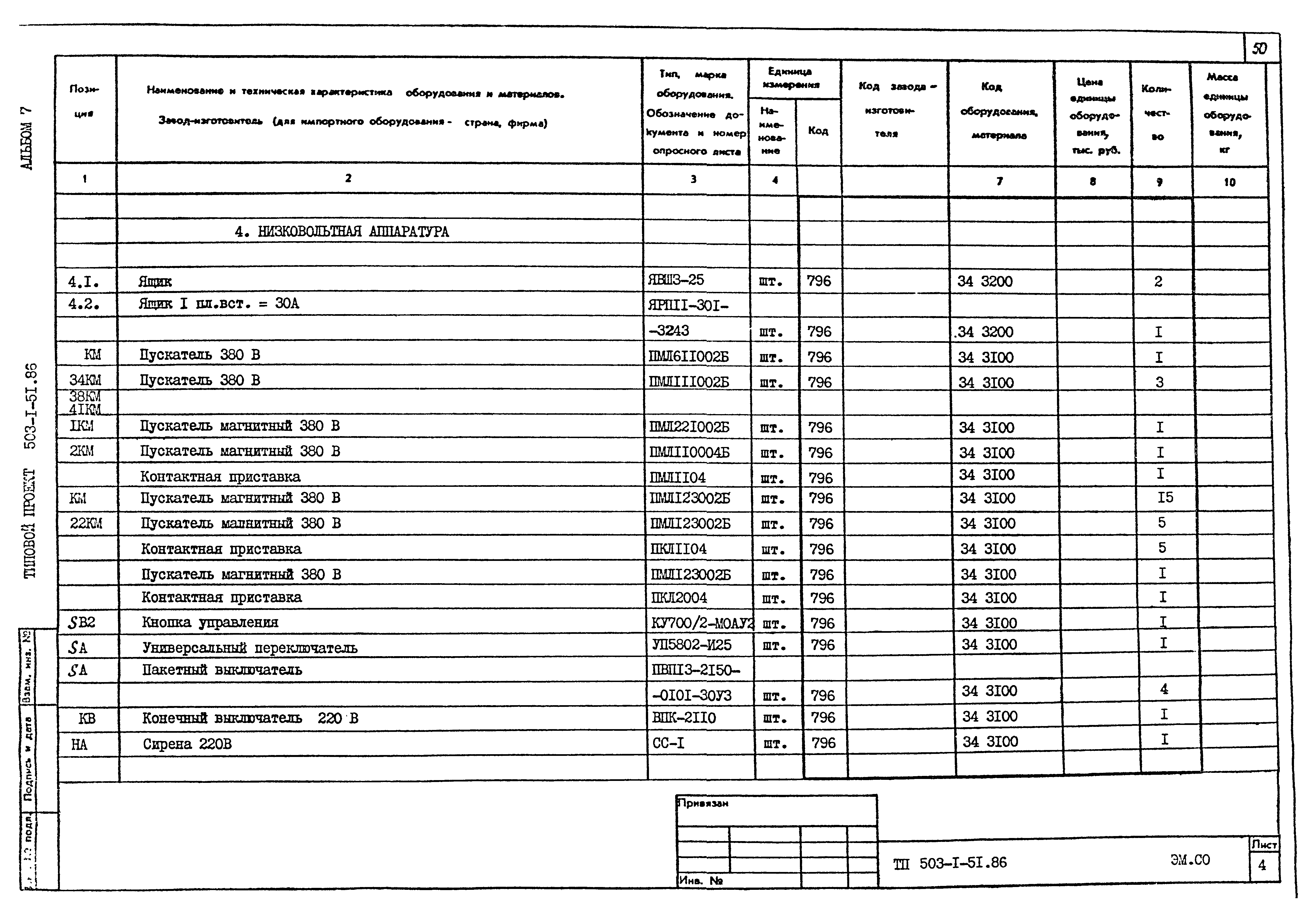 Типовой проект 503-1-51.86