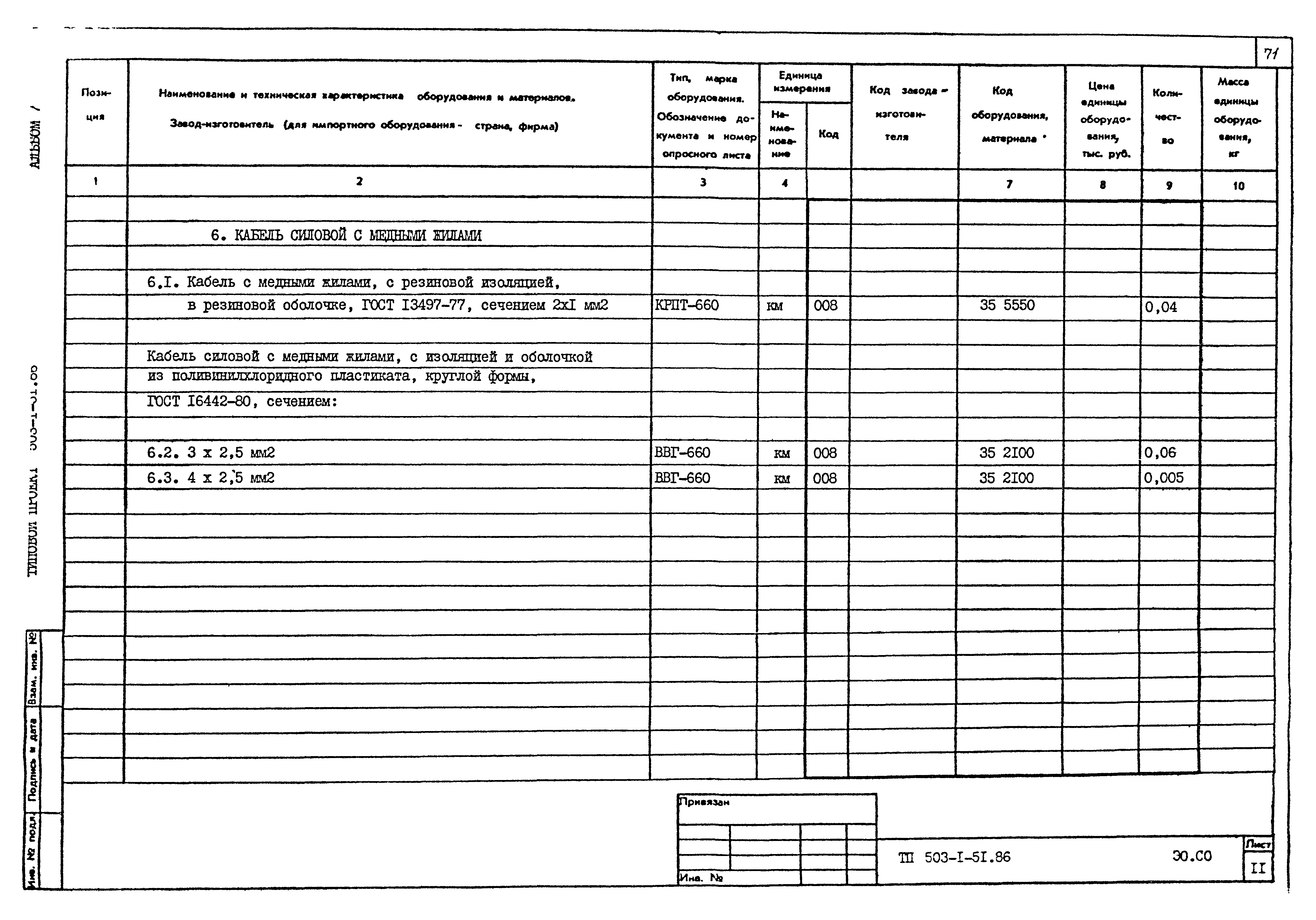 Типовой проект 503-1-51.86