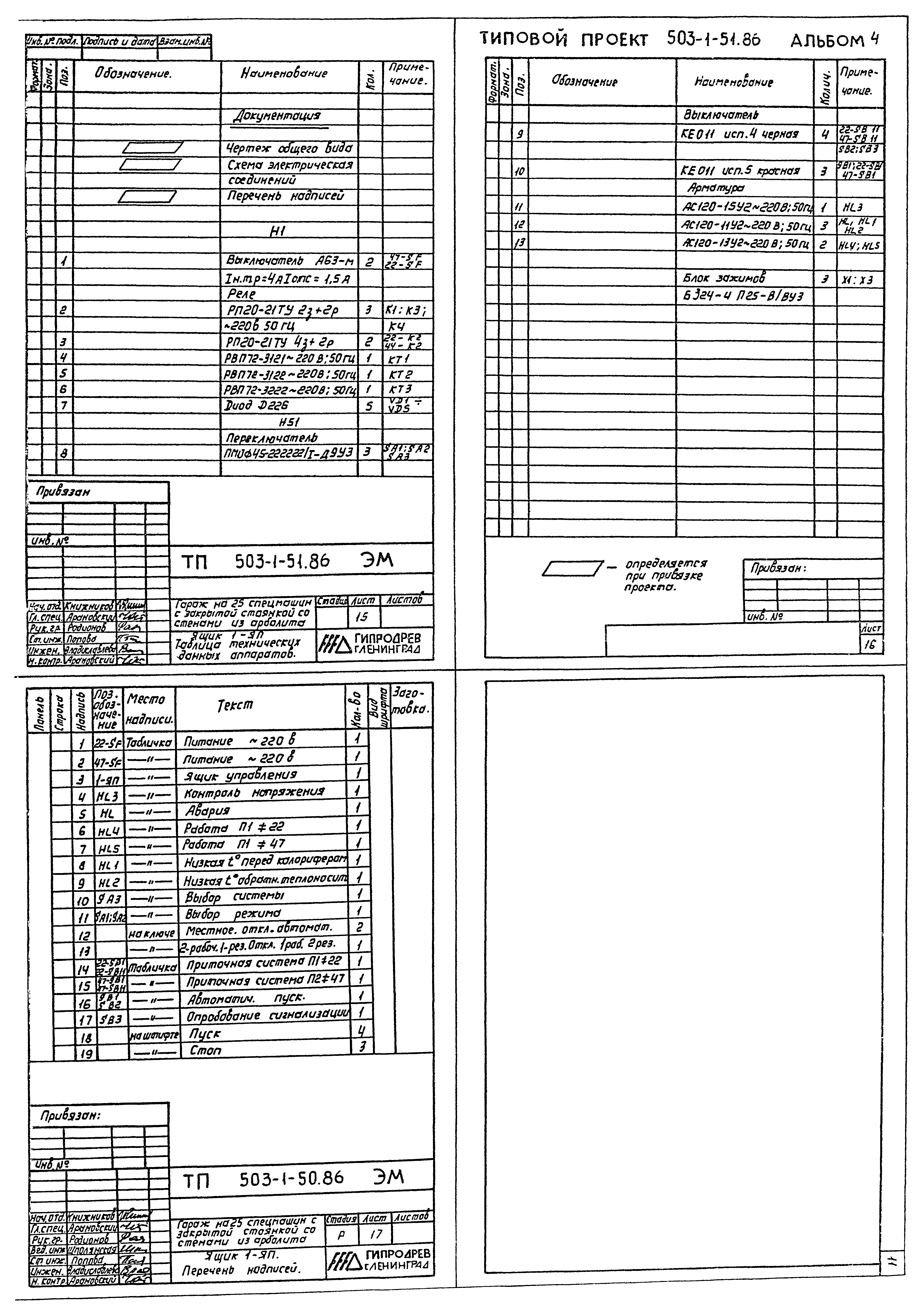 Типовой проект 503-1-51.86