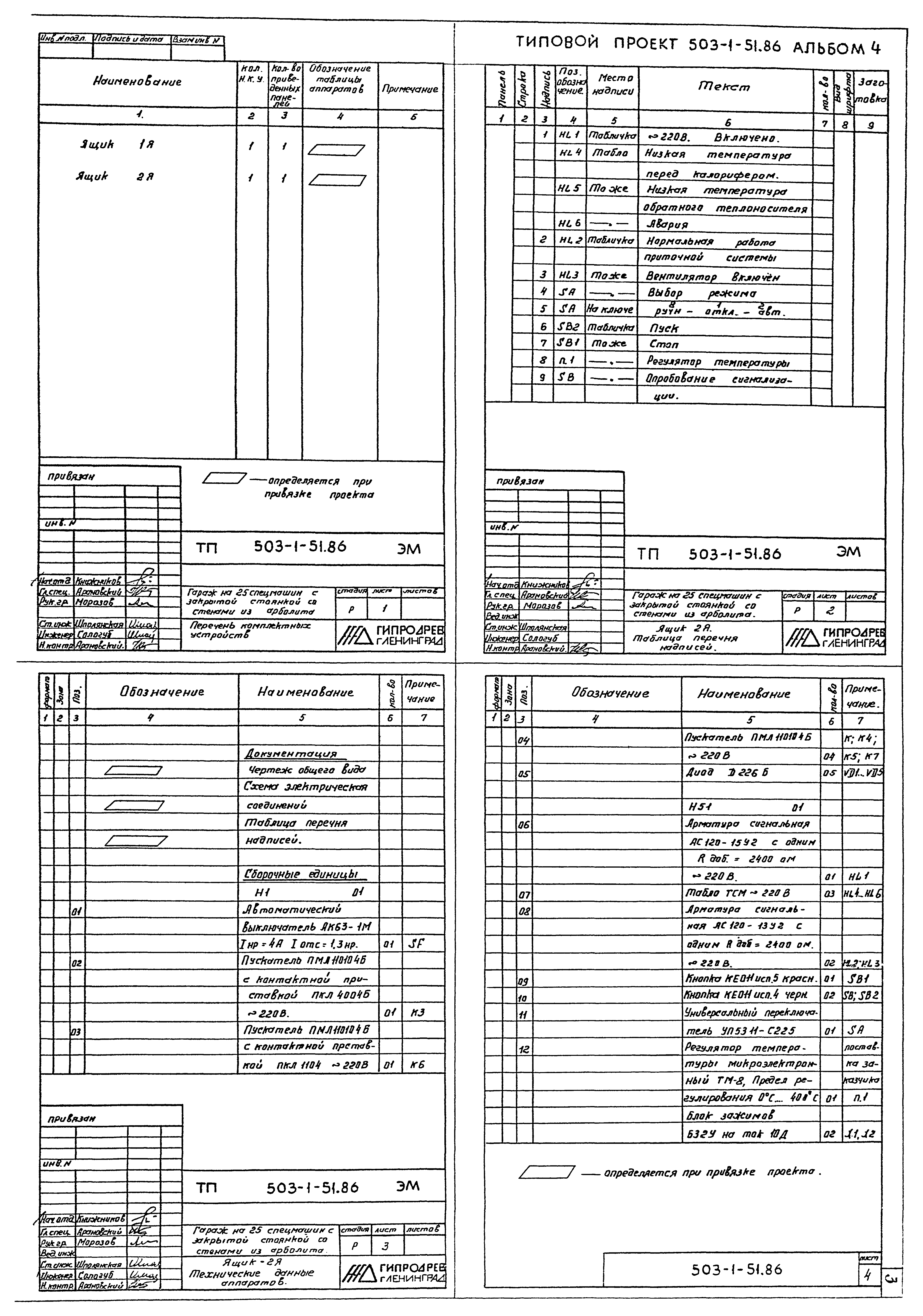 Типовой проект 503-1-51.86