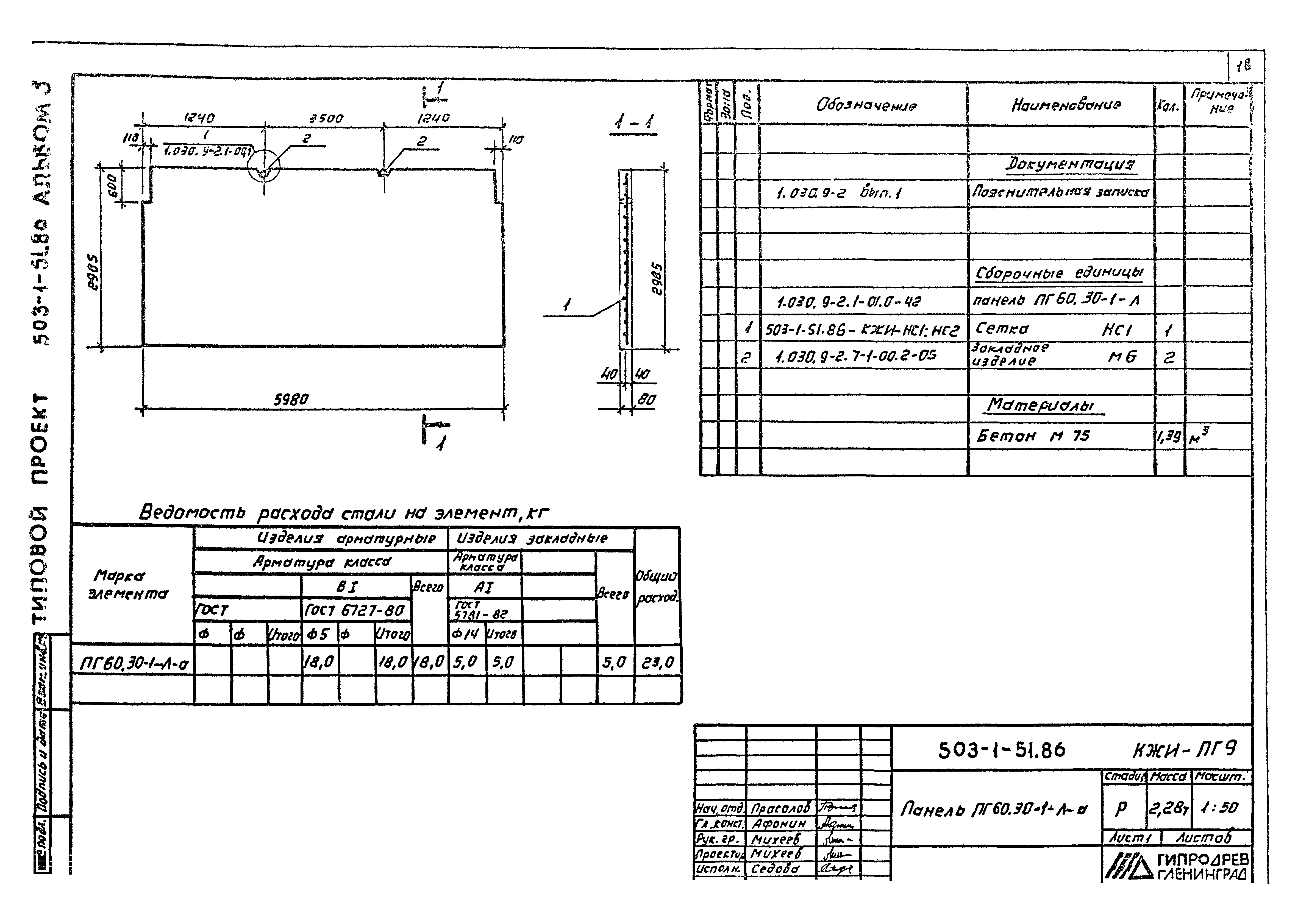 Типовой проект 503-1-51.86