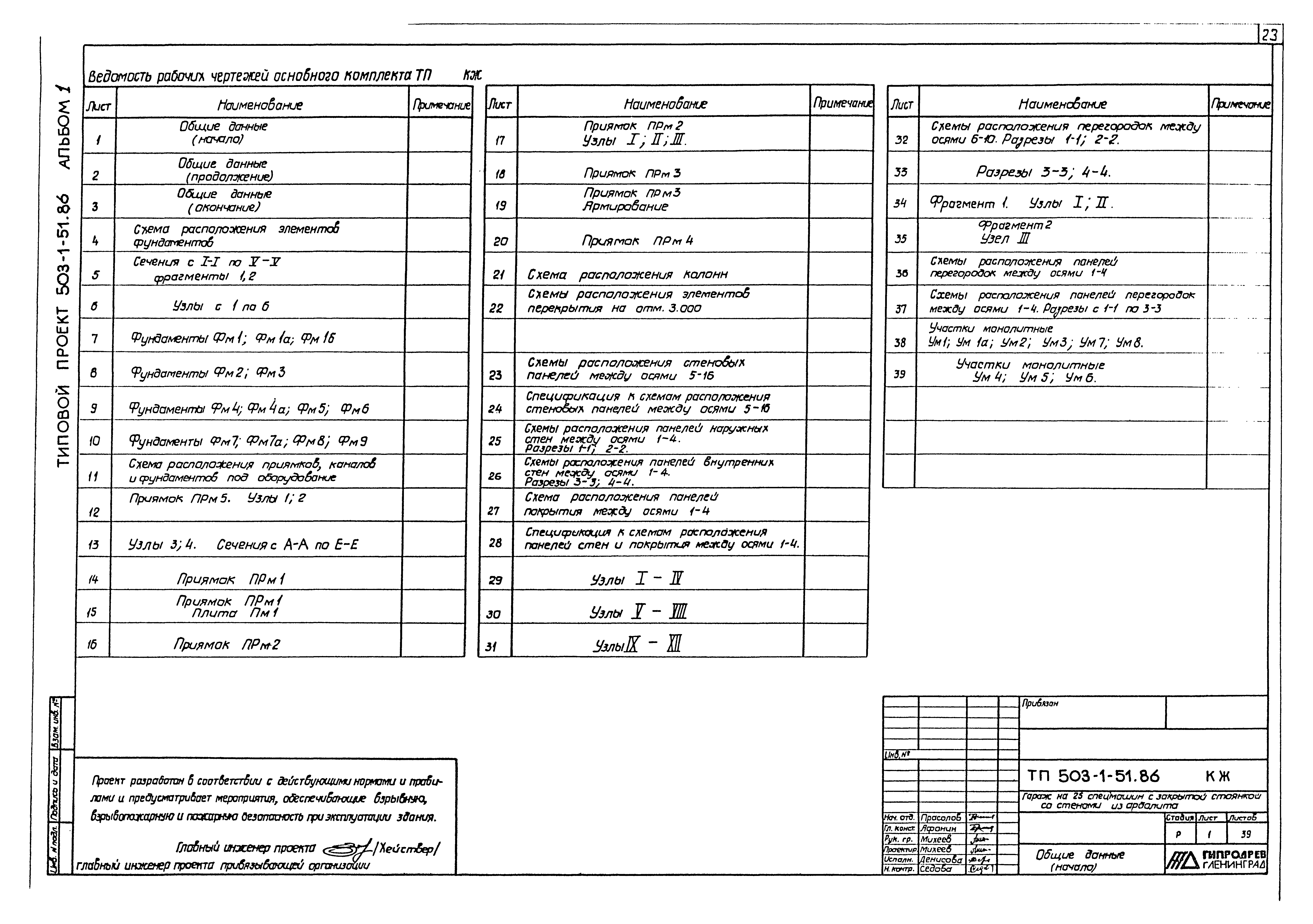 Типовой проект 503-1-51.86