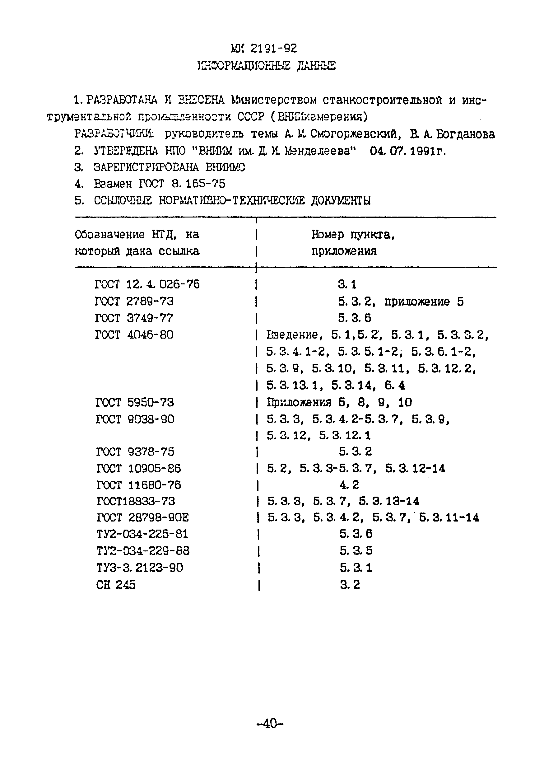 МИ 2191-92