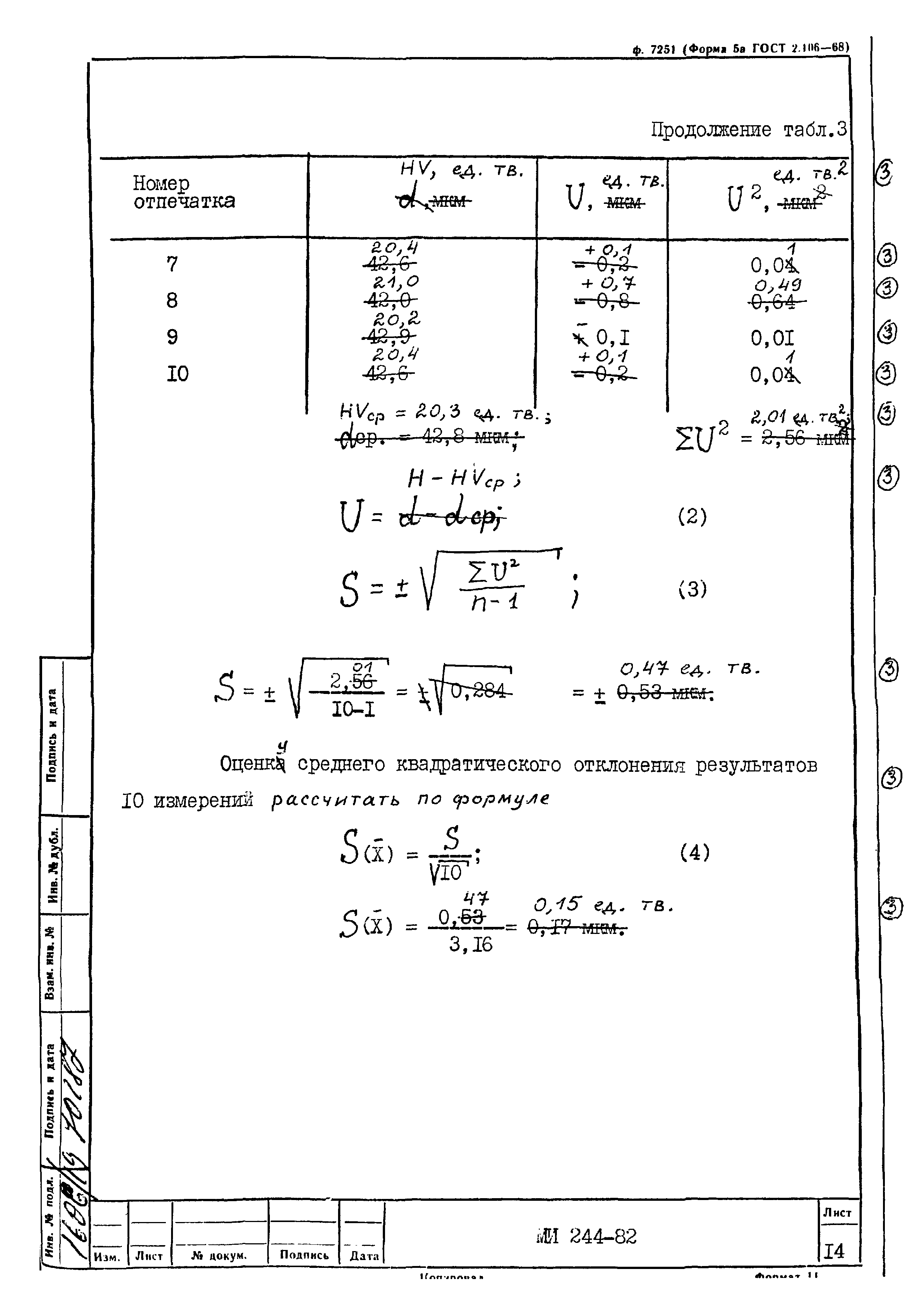 МИ 244-82