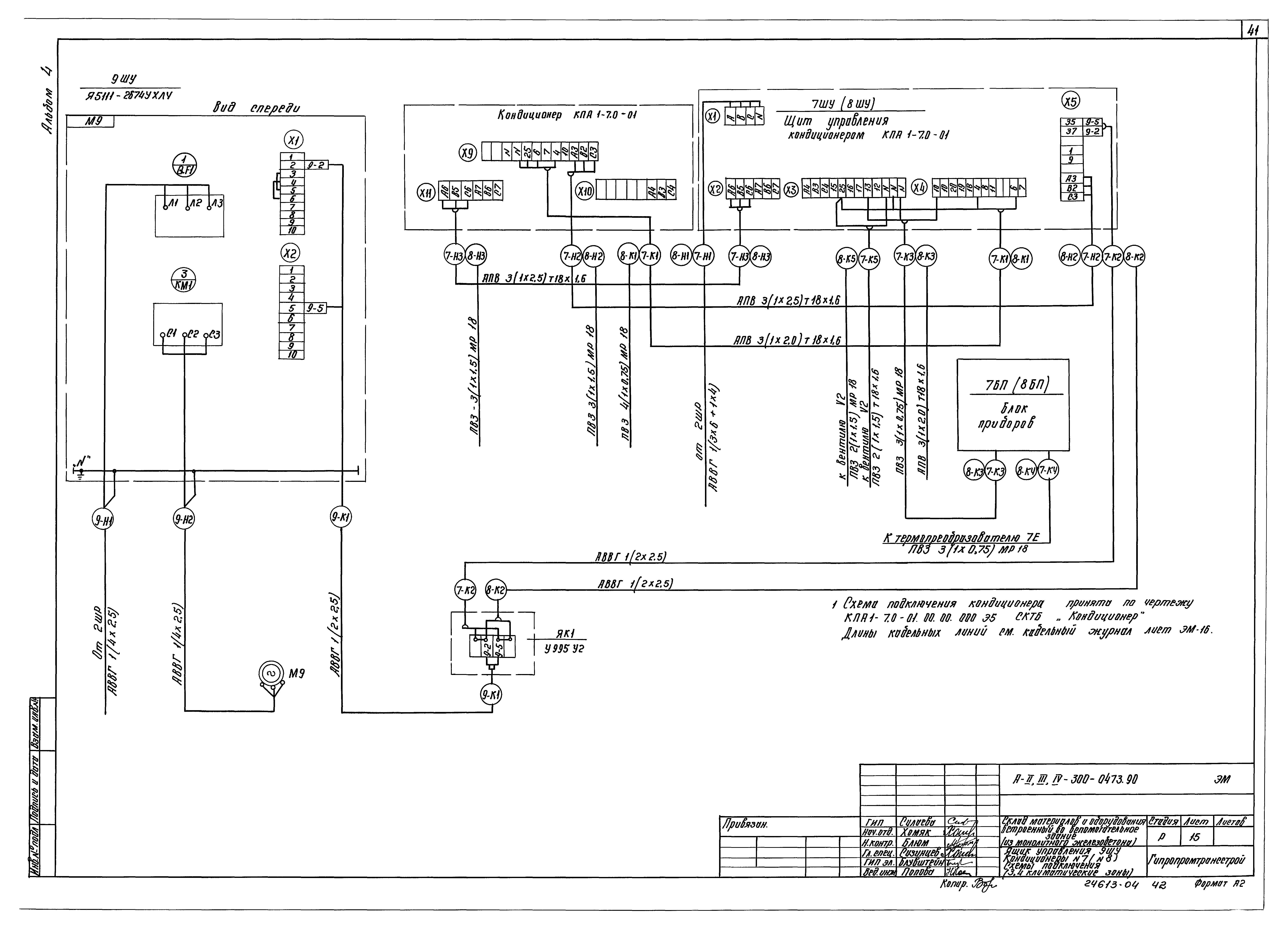 Типовые проектные решения А-II,III,IV-300-0472.90