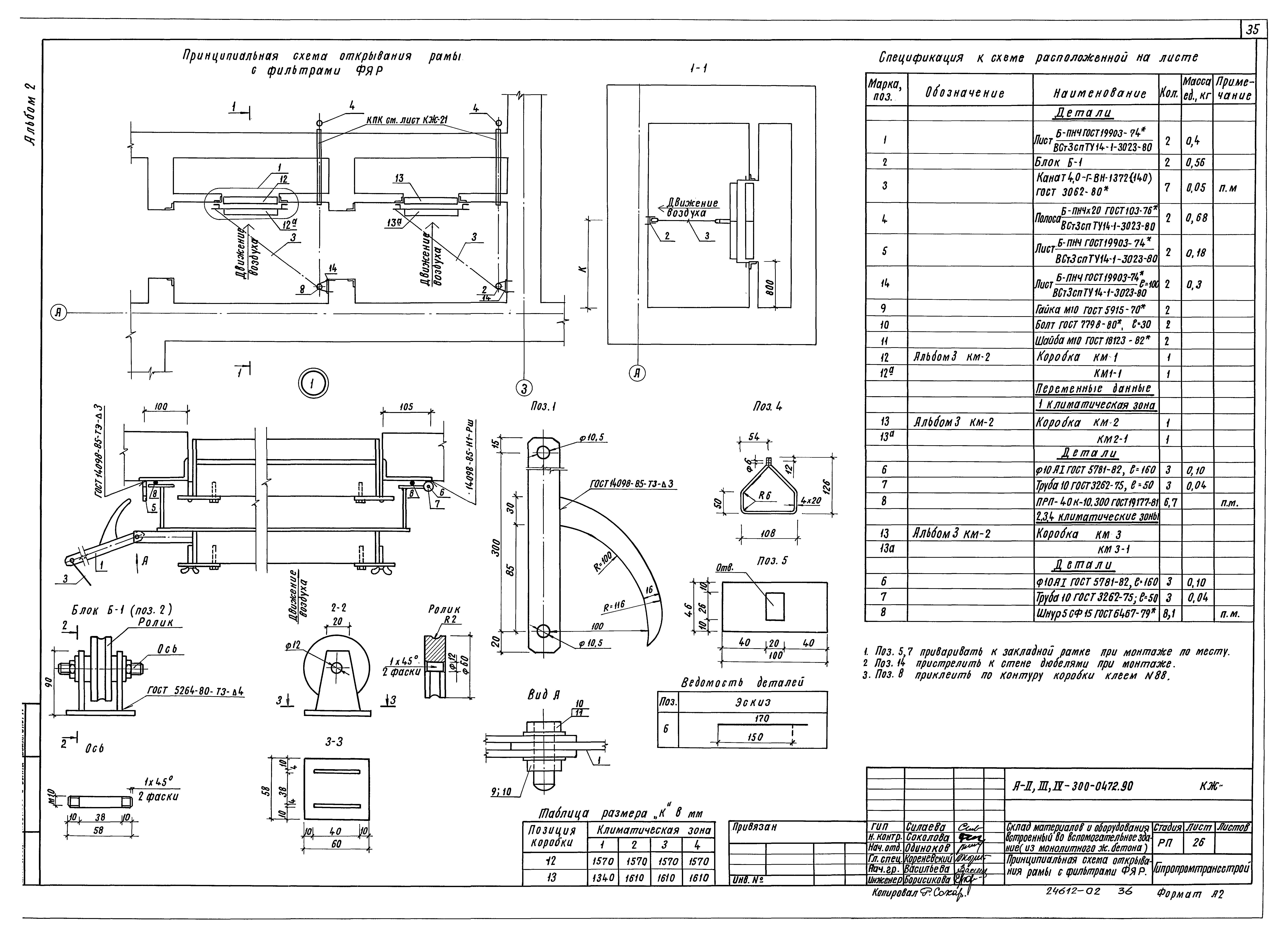 Типовые проектные решения А-II,III,IV-300-0472.90